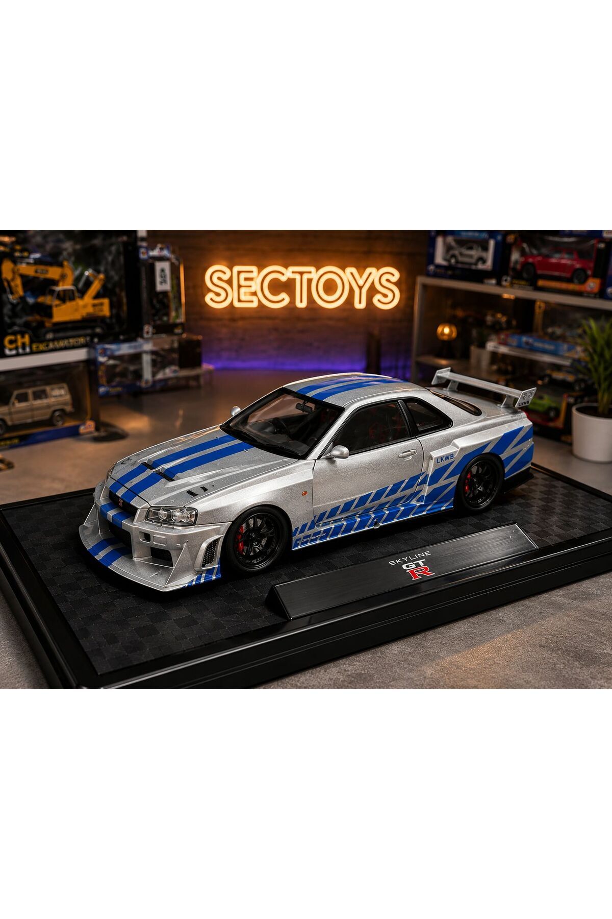 scntoys Fast And Furious Diecast Model 2002 Nissan Skyline Gtr R34
