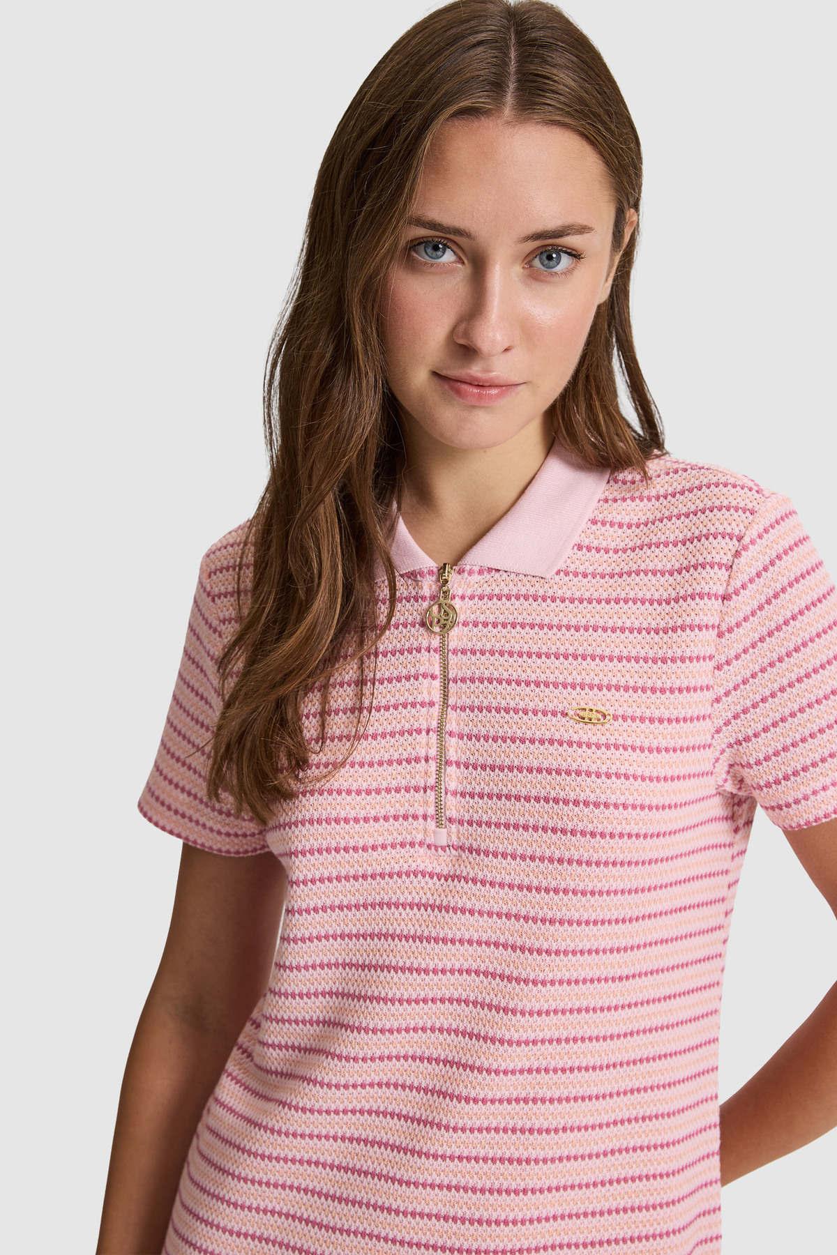 U.S. Polo Assn. Kadın Pembe Örme Elbise 50325490-VR041 görsel 2