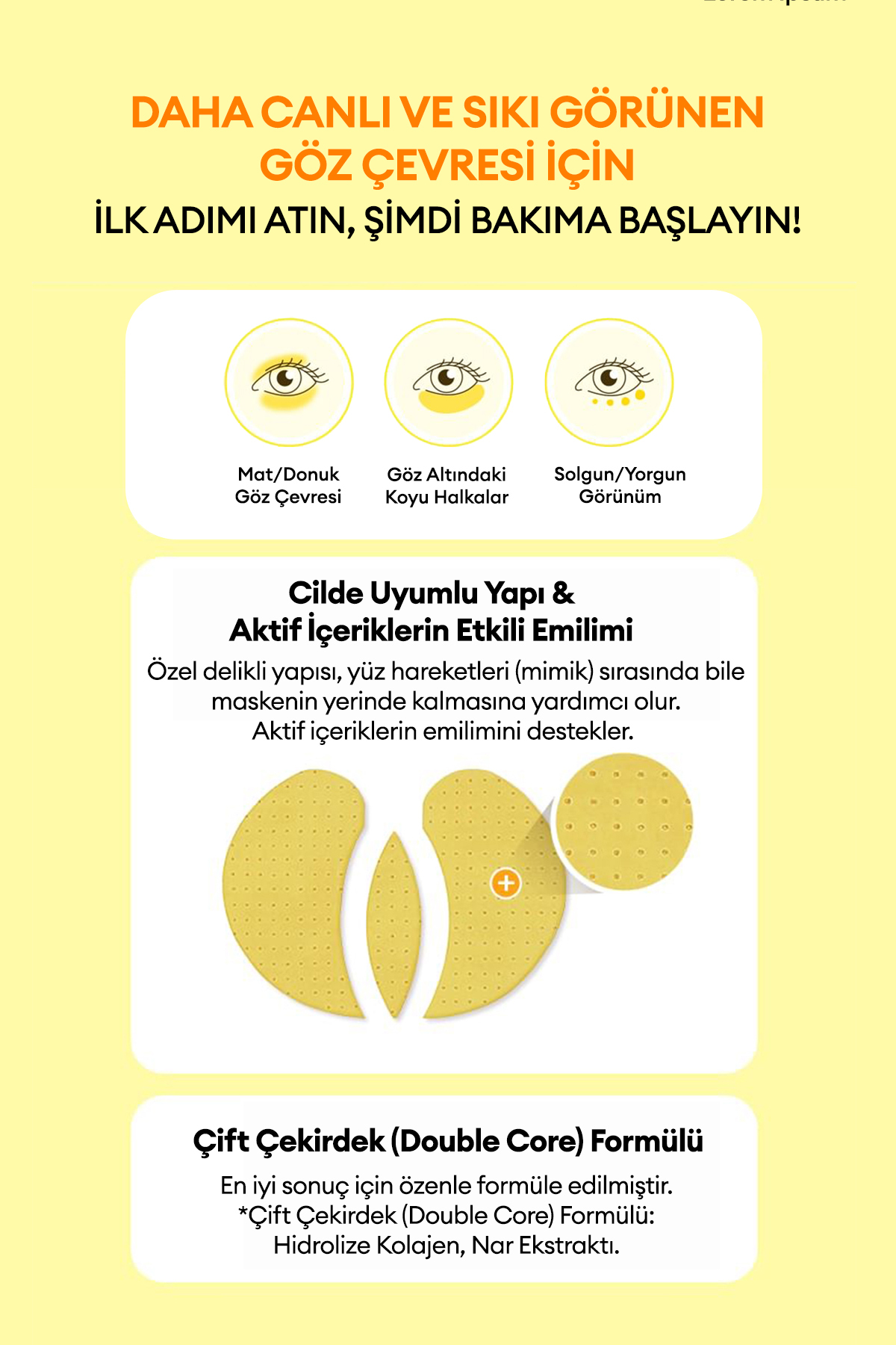 Aydınlatıcı Çok Amaçlı Göz Çevresi Maskesi Airy Fit Niacinamide Brightening Face&Eye Patch — 9552 — تصویر 3 از 9
