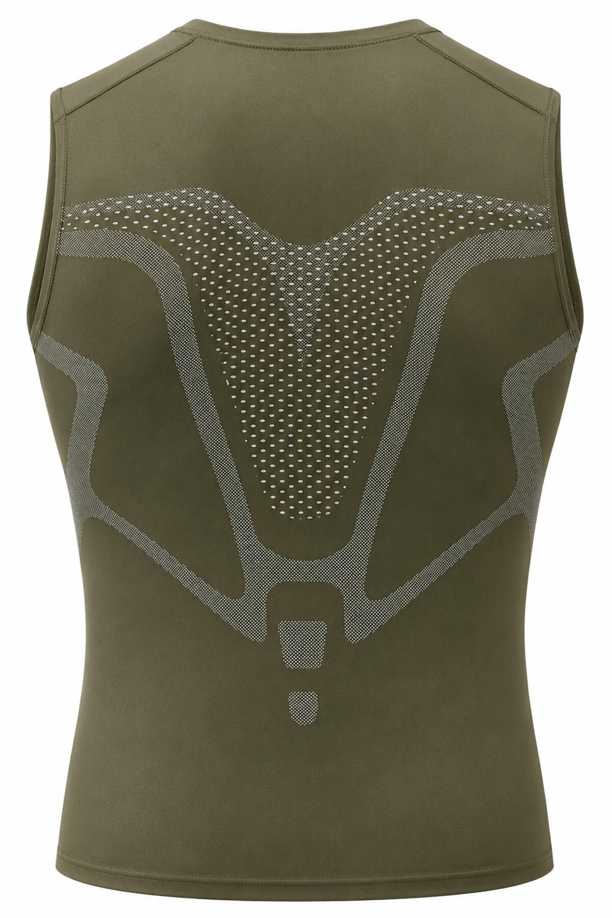 GHASSY CO . Erkek Fitness Hızlı Kuruma Nefes Alabilen Çapraz Daraltma Tipi Kolsuz Spor T-shirt görsel 4