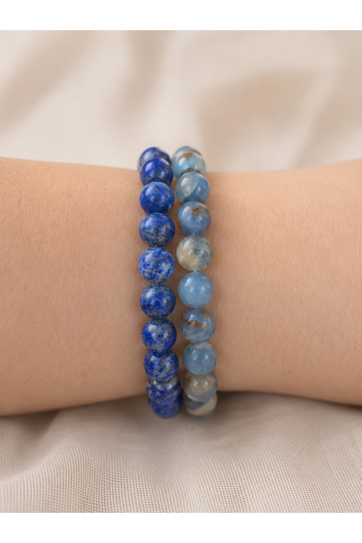 Azurit Lapis Lazuli Bileklik Set - DIVINE BLUE