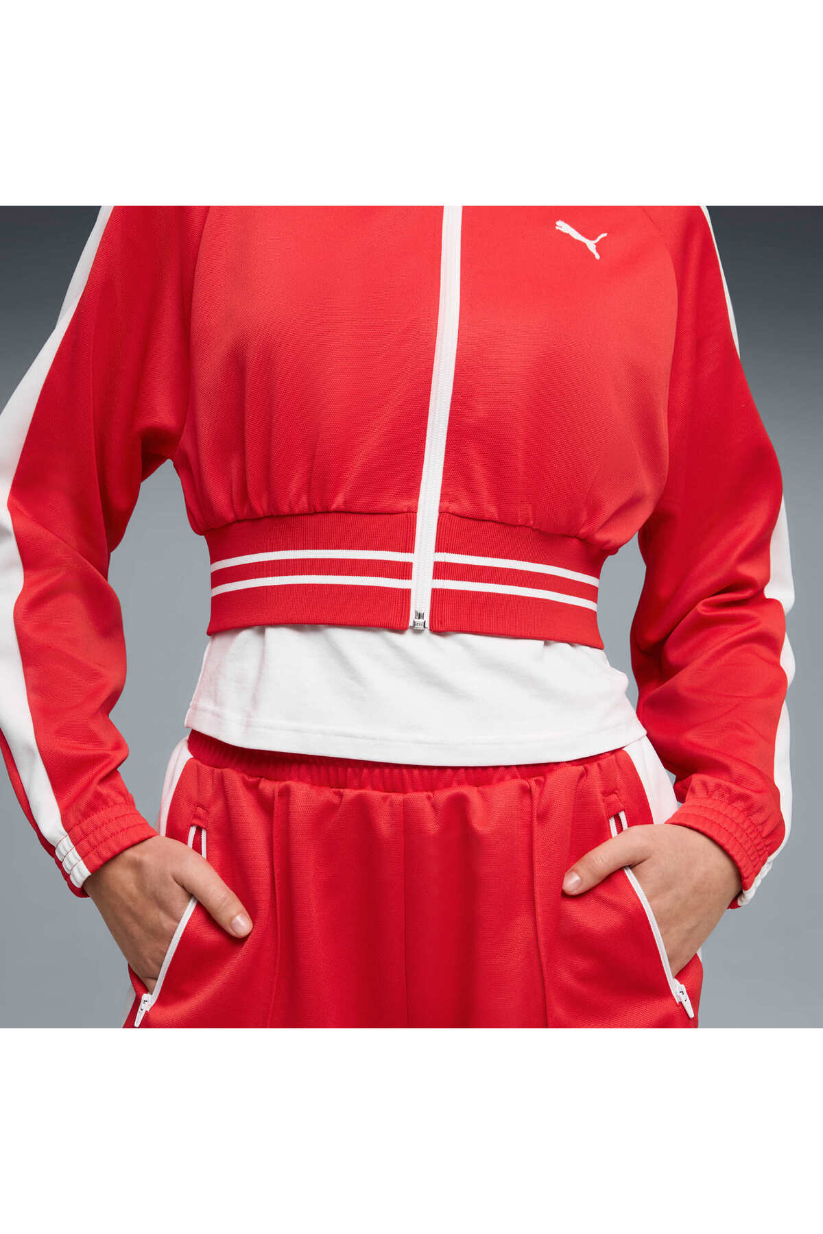 Puma T7 PIQUE Kadın Kısa Kesim Ceket görsel 5