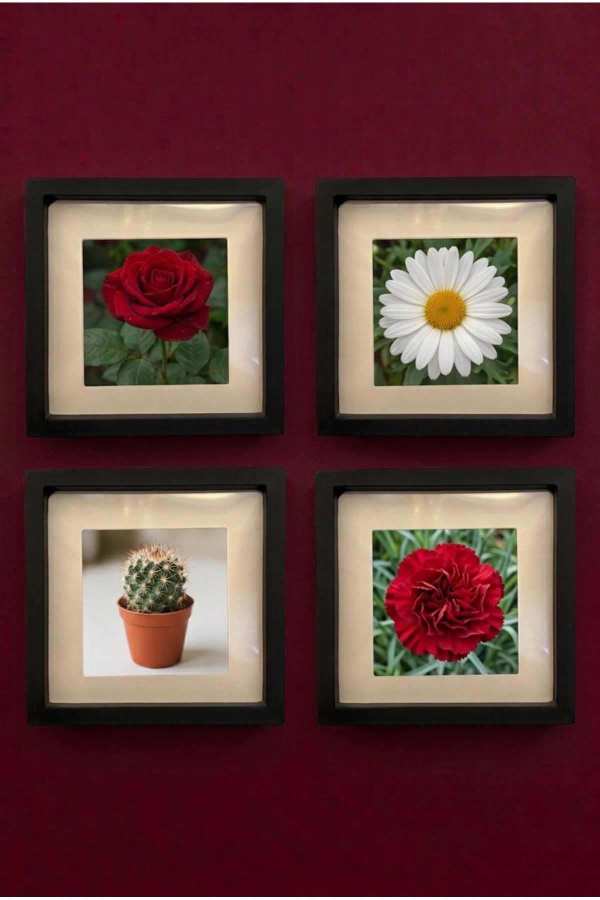 4 X 14X14 BLACK DISASSEMBLE PICTURE FRAMES