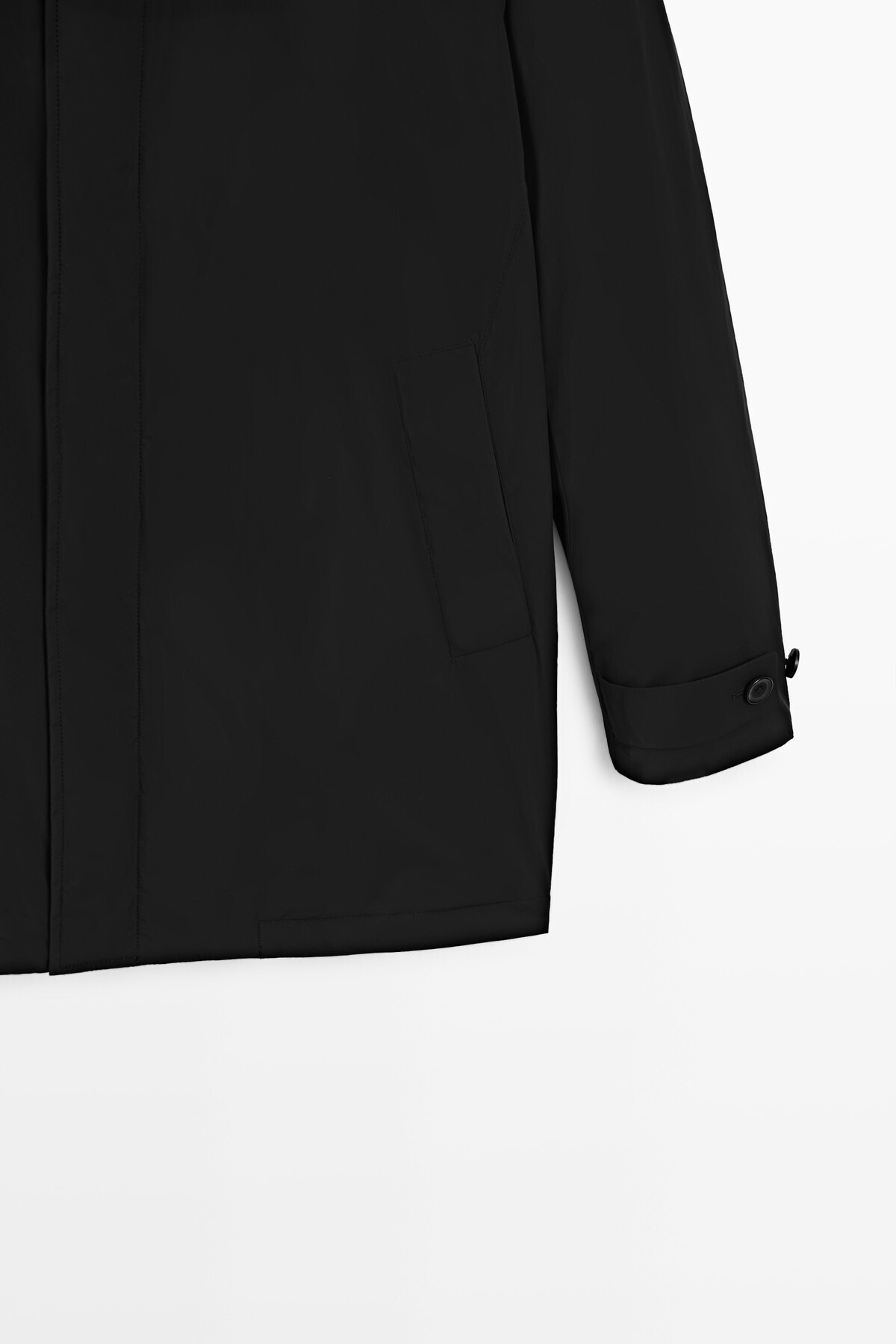 Massimo Dutti Teknik kumaş trençkot görsel 7