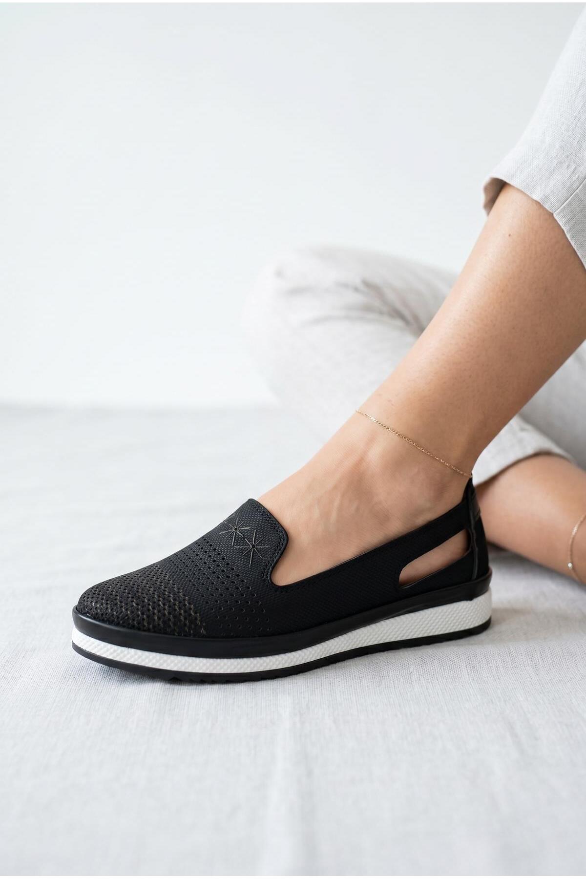ISPARTALILAR 349 Comfortable Orthopedic Sole Daily Women's Shoes Ballet Flats Women's Shoes Sandals