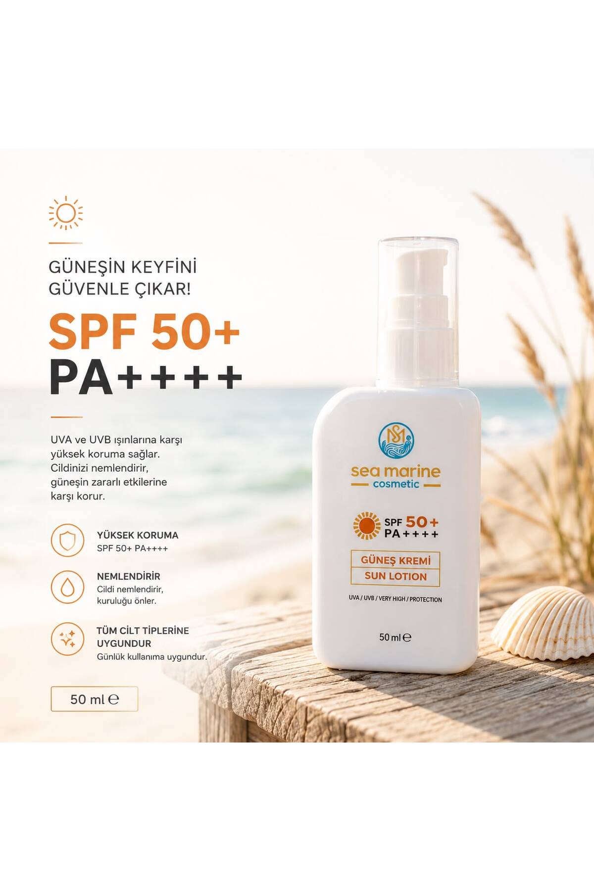 Güneş Kremi 50 SPF PA++++ 50 ML — 86812518 — تصویر 2 از 3