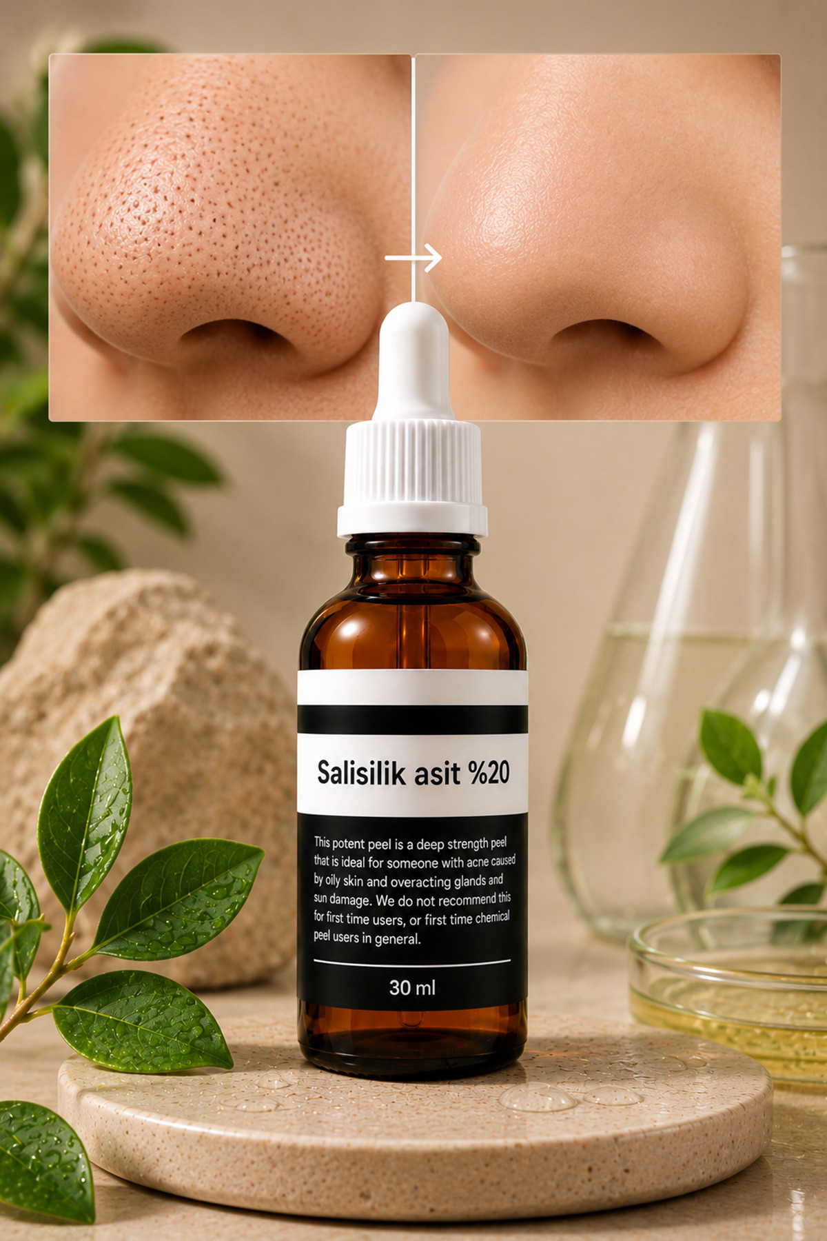 Ciltte Biriken Yağı ve Ölü Deri Hücrelerini Arındıran %20 Salisilik Asit Peeling Serum ile Profesyonel Bakım — TYC96C9812C94302F707EE900 — تصویر 6 از 8