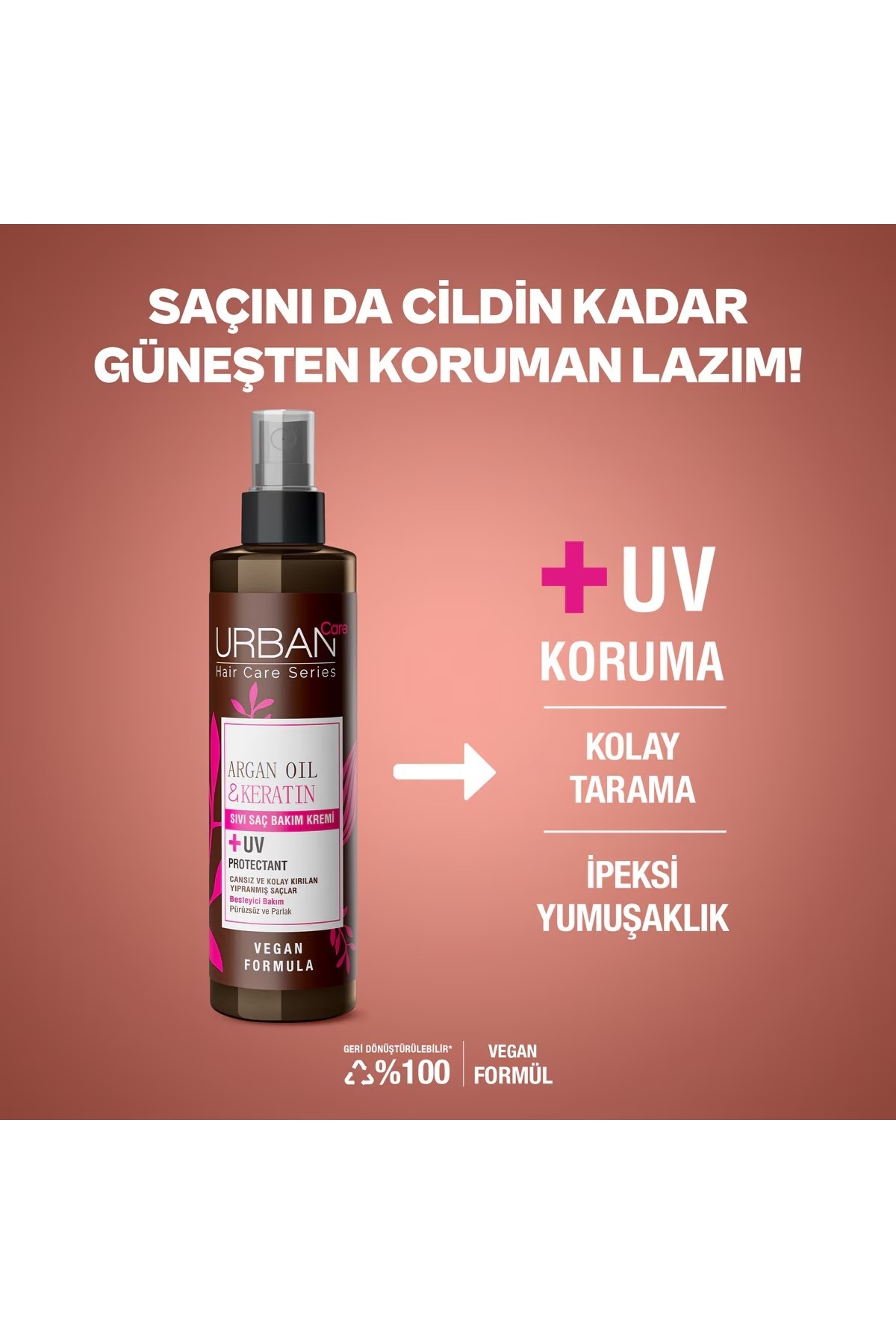 نرم کننده موی مایع حاوی روغن آرگان و کراتین ۱۵۰ میلی لیتر — UBC150ML — تصویر 3 از 3