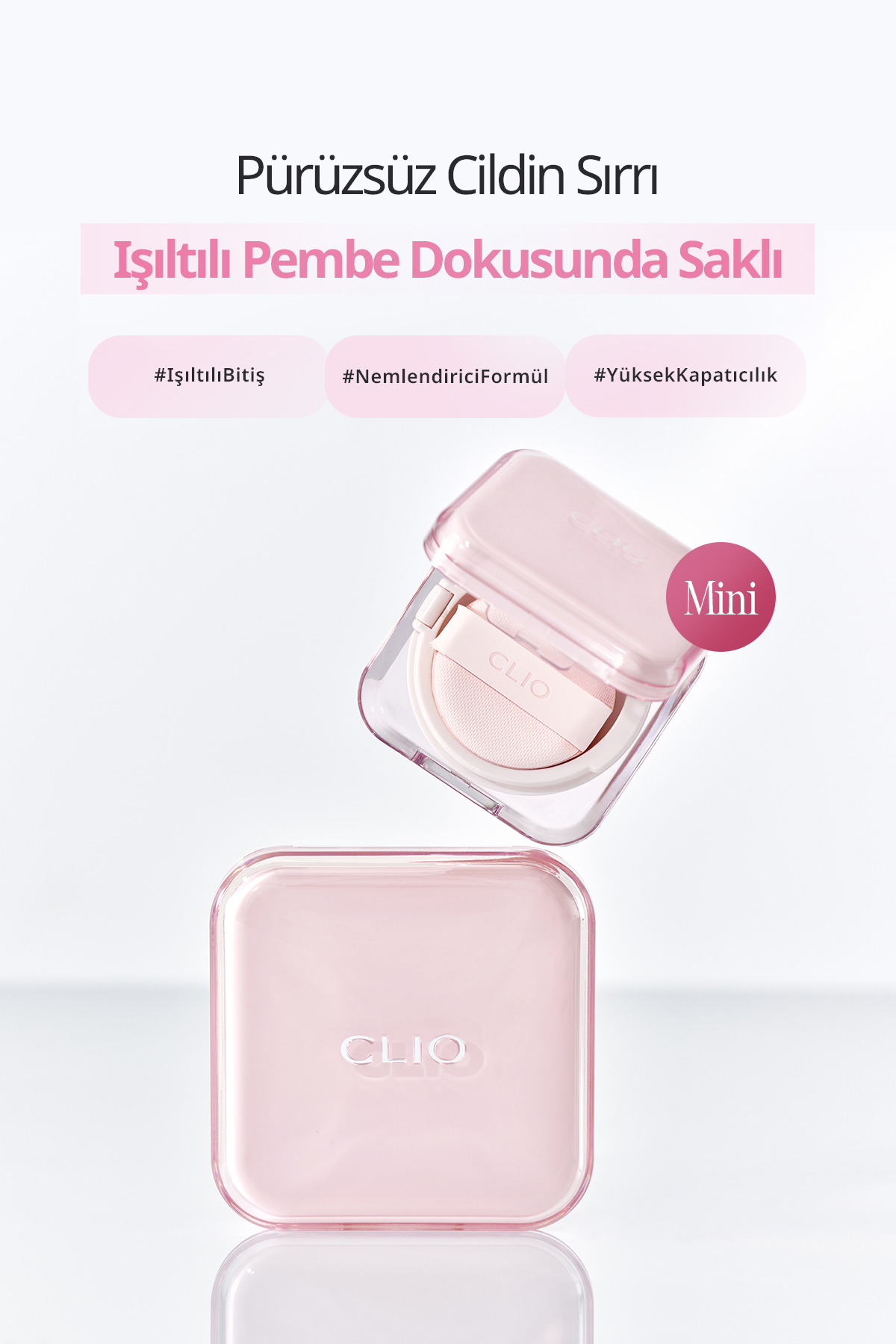 کاور محافظ توری Kill Cover Glow Essential Cushion Cushion Mini (لباس زیر زنانه ۲۱ درجه سانتیگراد) با پوشش رطوبتی SPF50+ PA++++ — بژ ۱۱۱۶۹۹ — تصویر 2 از 8