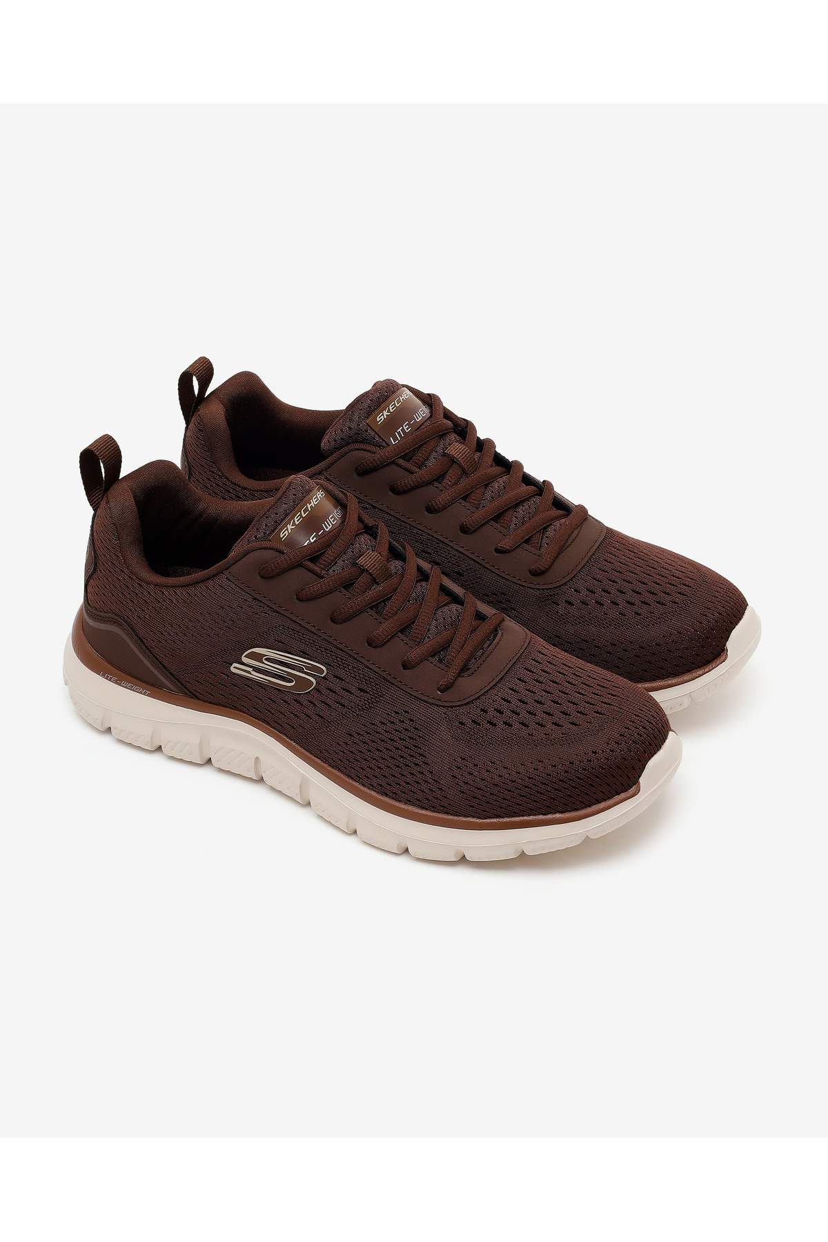 SKECHERS TRACK-LESHUR Erkek Kahverengi Spor Ayakkabı 232758TK CHOC görsel 5