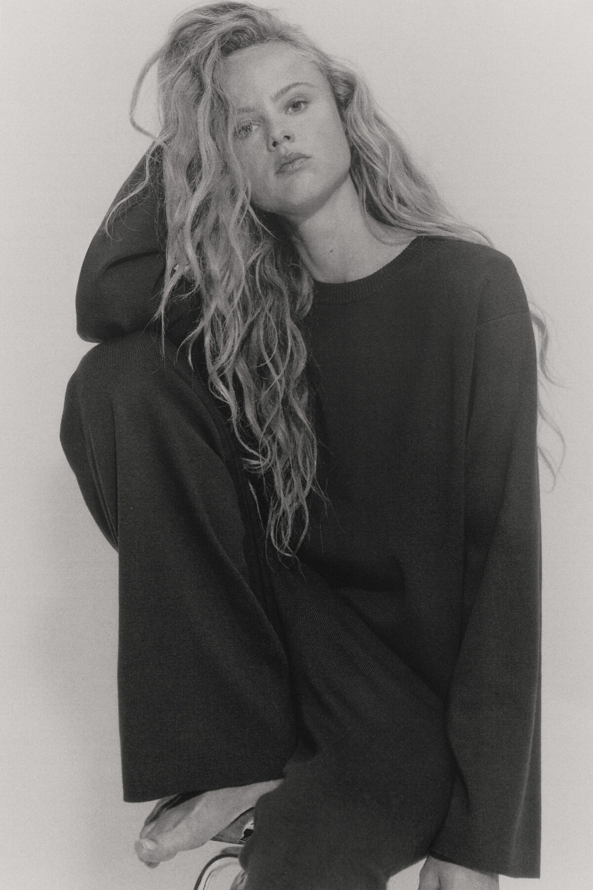 H&M Oversize İnce Triko Kazak görsel 2