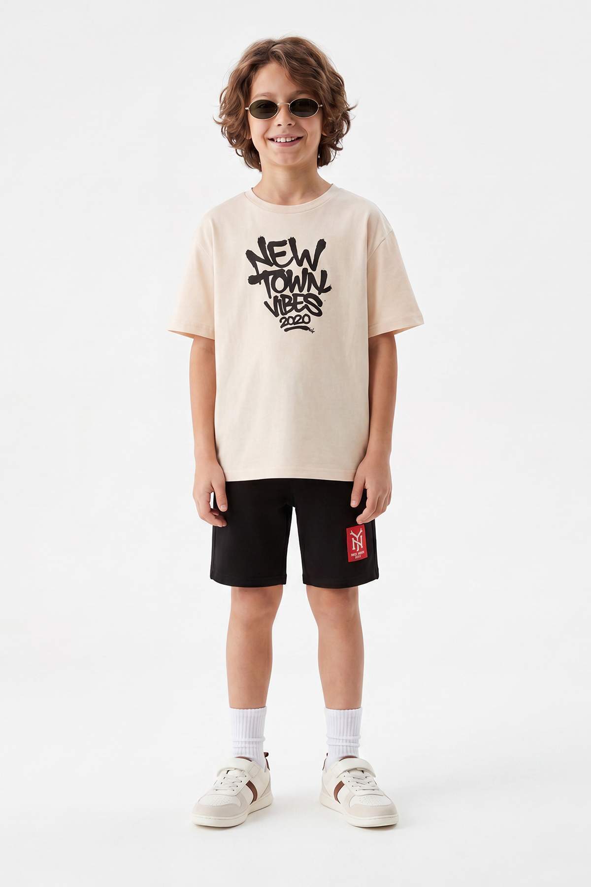 Trendyolmilla Kids Ekru Baskılı Örme Alt - Üst Takım TKDSS26AU00114