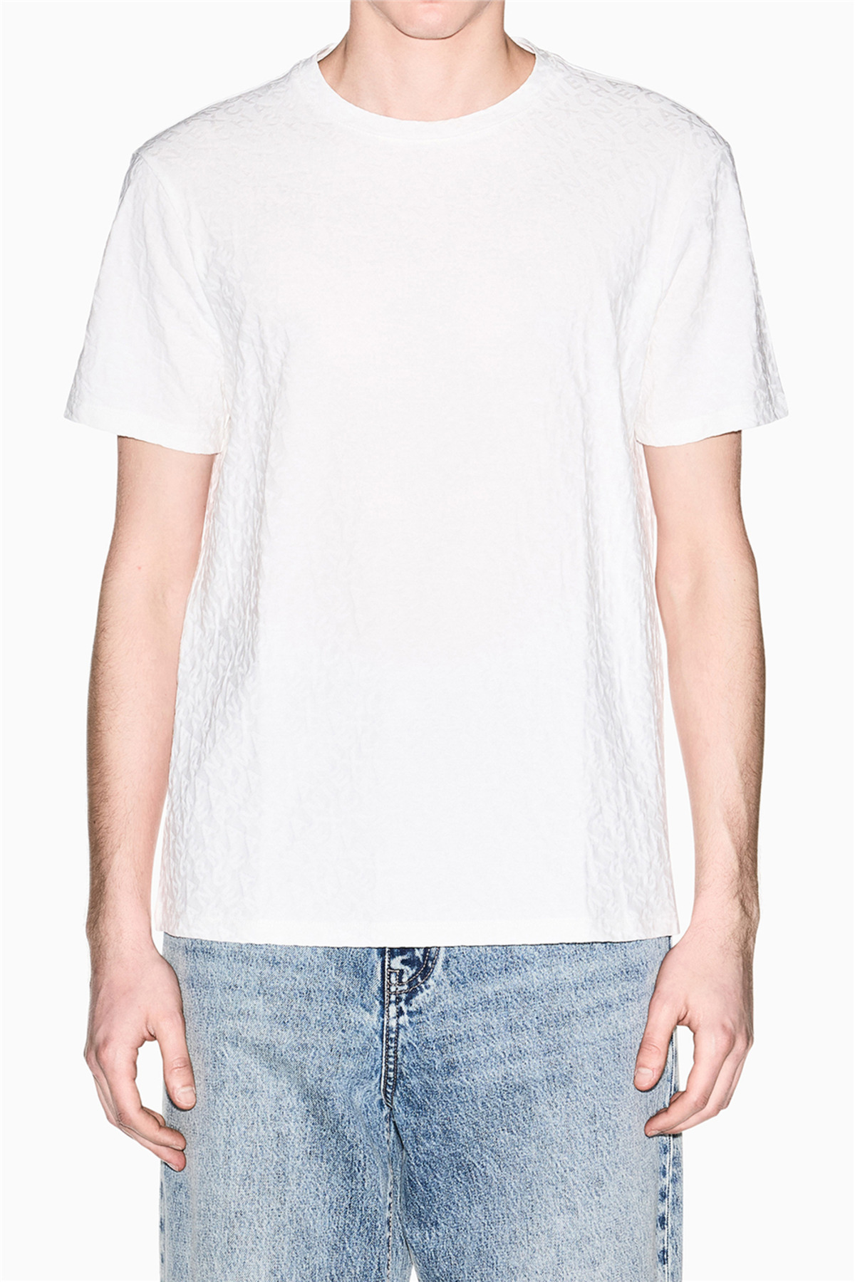 تی‌شرت یقه گرد مردانه سفید آرمانی اکسچنج تی شرت Armani Exchange