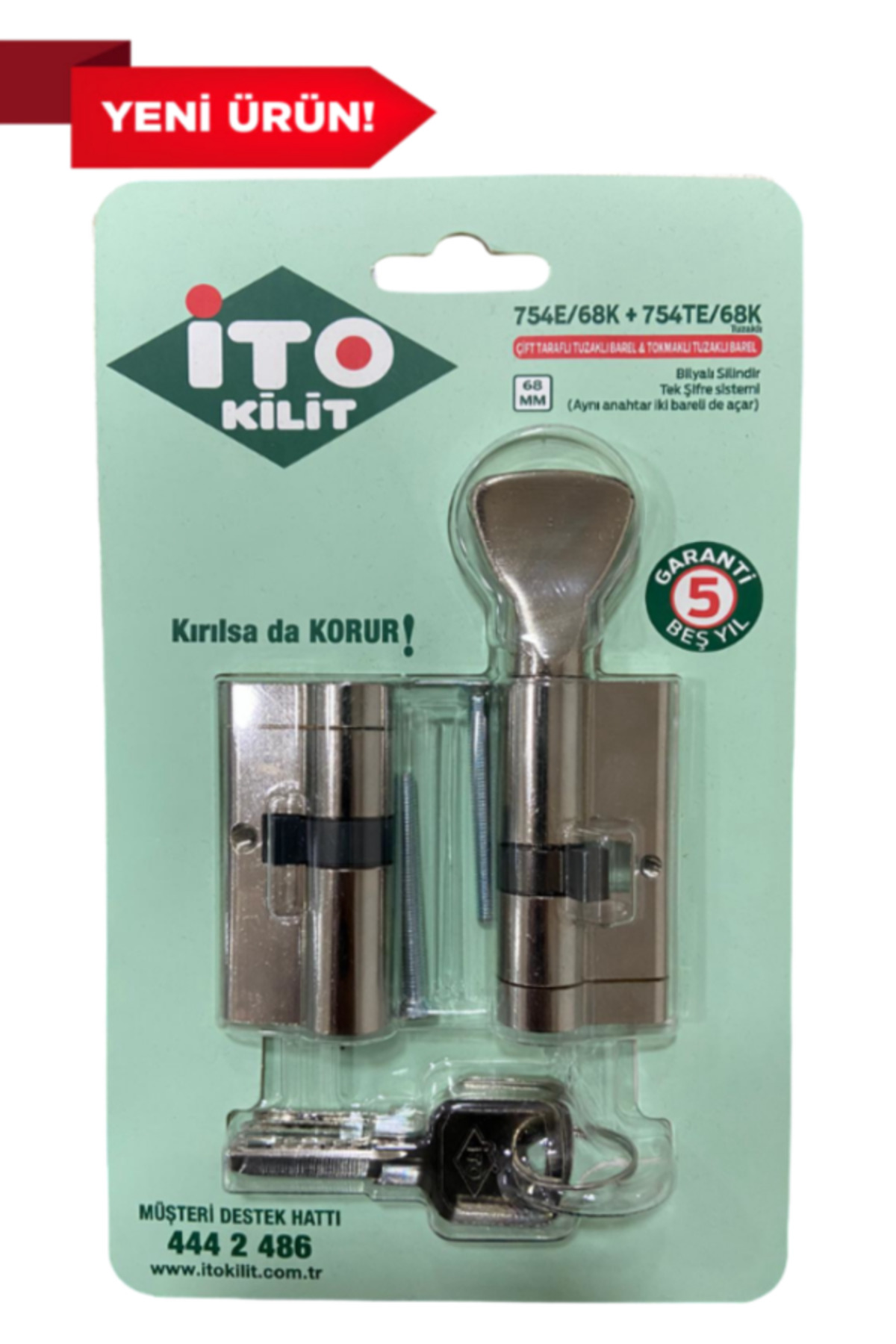 İto Kilit 68 mm Tuzaklı Ikiz Silindir Barel Seti - Karşılıklı