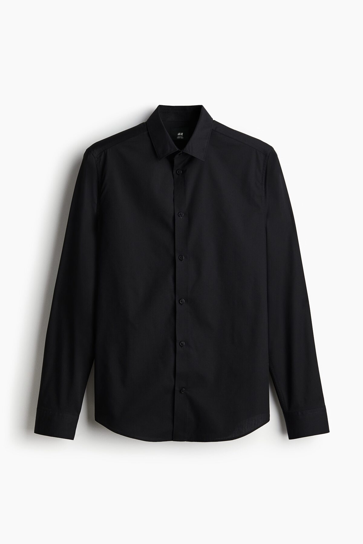 H&M Slim Fit Kolay Ütülenir Gömlek görsel 4