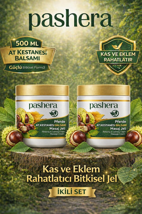 PASHERA At Kestanesi kremi, Kas ve Eklem Rahatlatıcı Birtkisel Jel 500 ml (2 ...