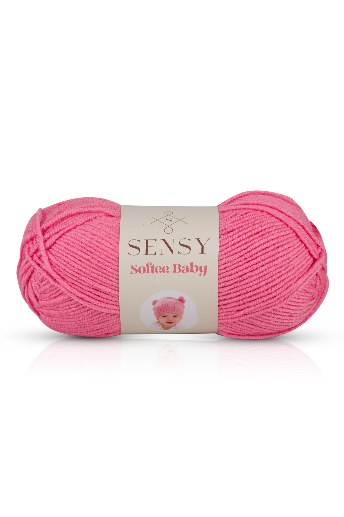 Premium Softee Baby Hand Knitting Rope Baby Rope Cardigan Sweater Vest Rope Booties Baby Blanket Rope Pink