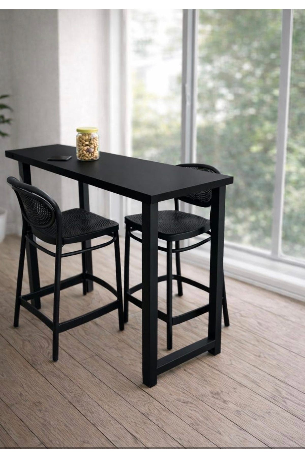 Bar table all natural tree 117x50cm