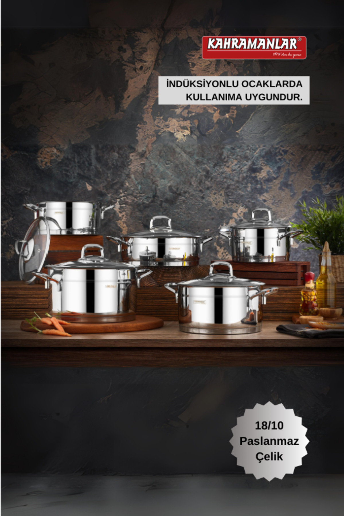 Kahramanlar Sırma 5 Parça Çelik Tencere Seti - Fiyatı, Yorumları
