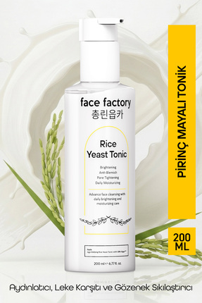 Face Factory Pirinç Mayalı Tonik | Aydınlatıcı Sakinleştirici, Gözenek Sıkıla...