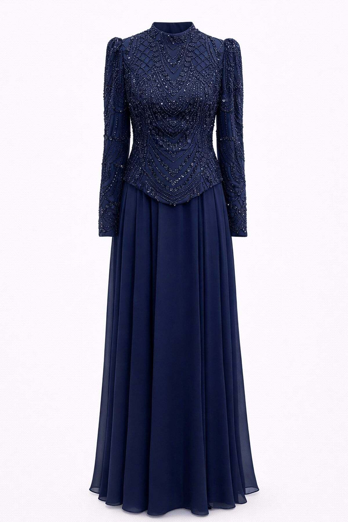 simple long evening dresses Simple Blue Spaghetti Straps Long Prom Dresses Evening Dress with Thig –  Simidress main image 1