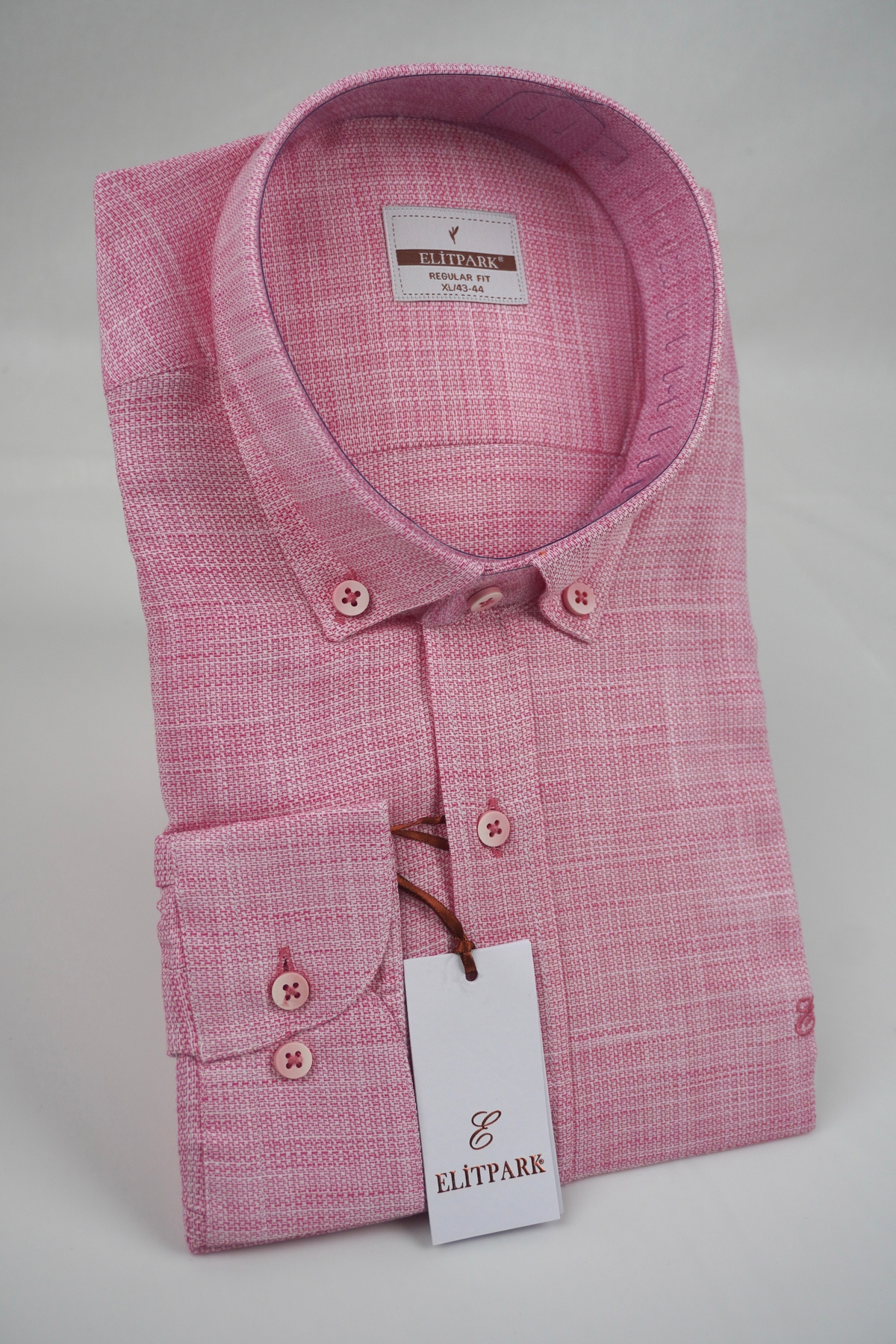 100% Cotton Dark Pink Men's Shirt