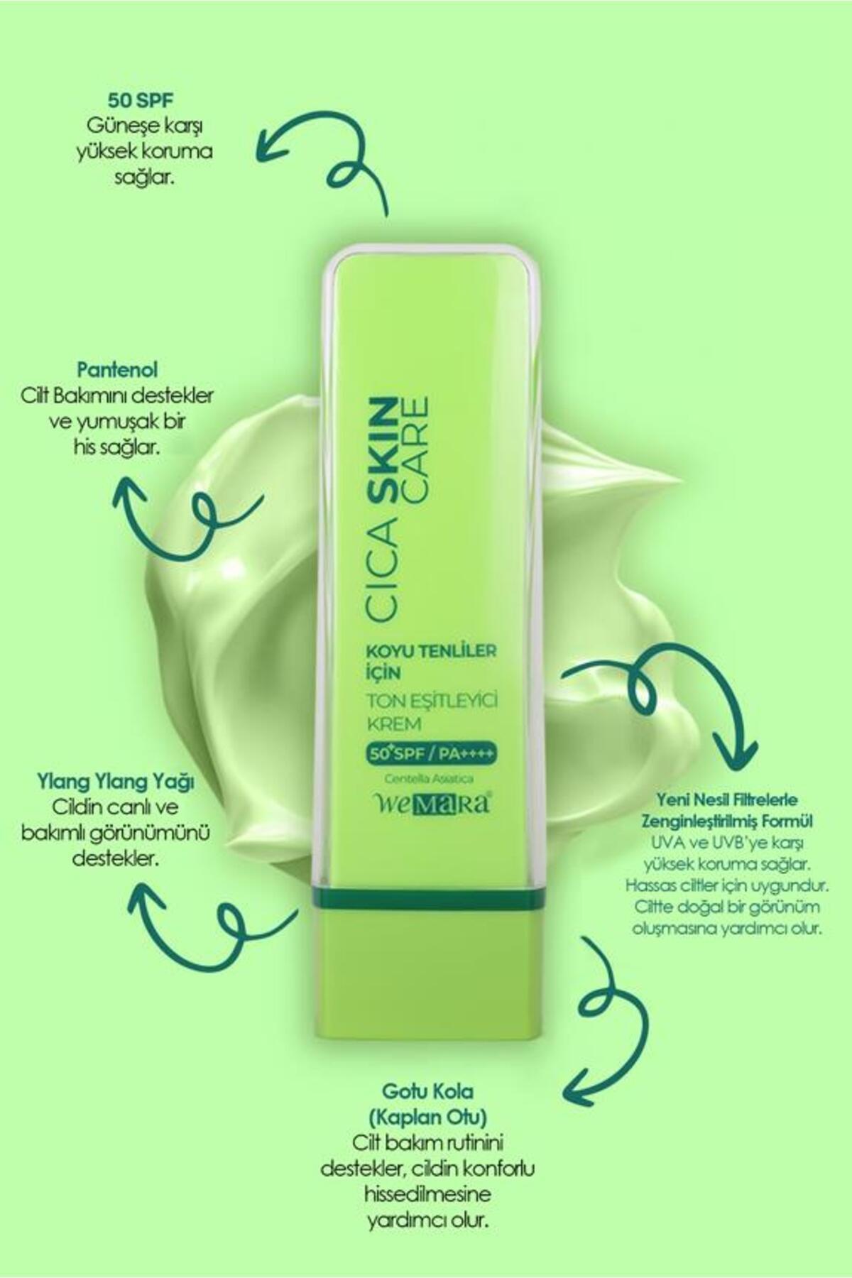WEMARA TON ESITLEYICI YUZ BAKIM KREMI 50 SPF 50 ML — بژ IMM.00.0172