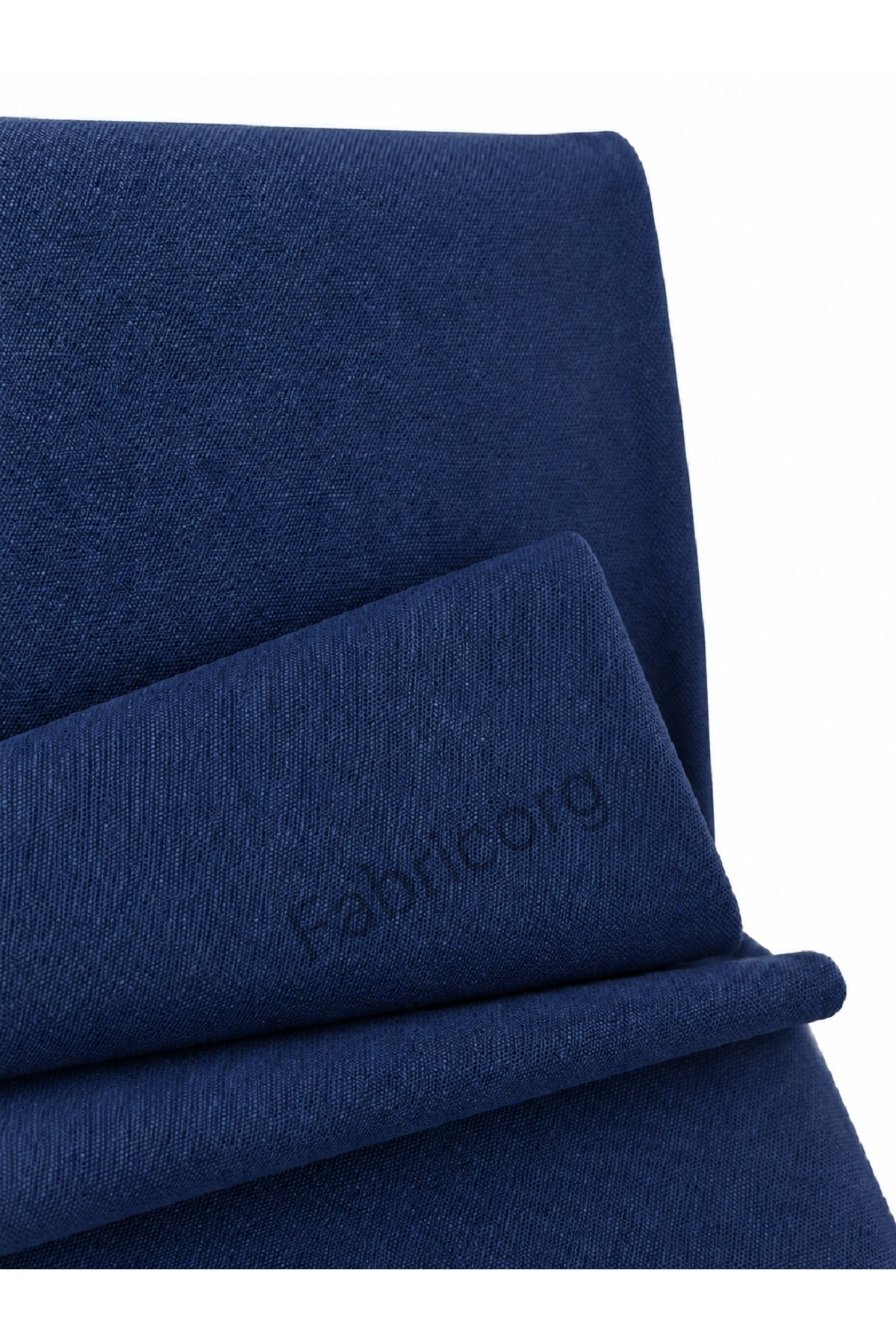 Duck Cloth Punch Linen Fabric Indigo (50X180 CM)
