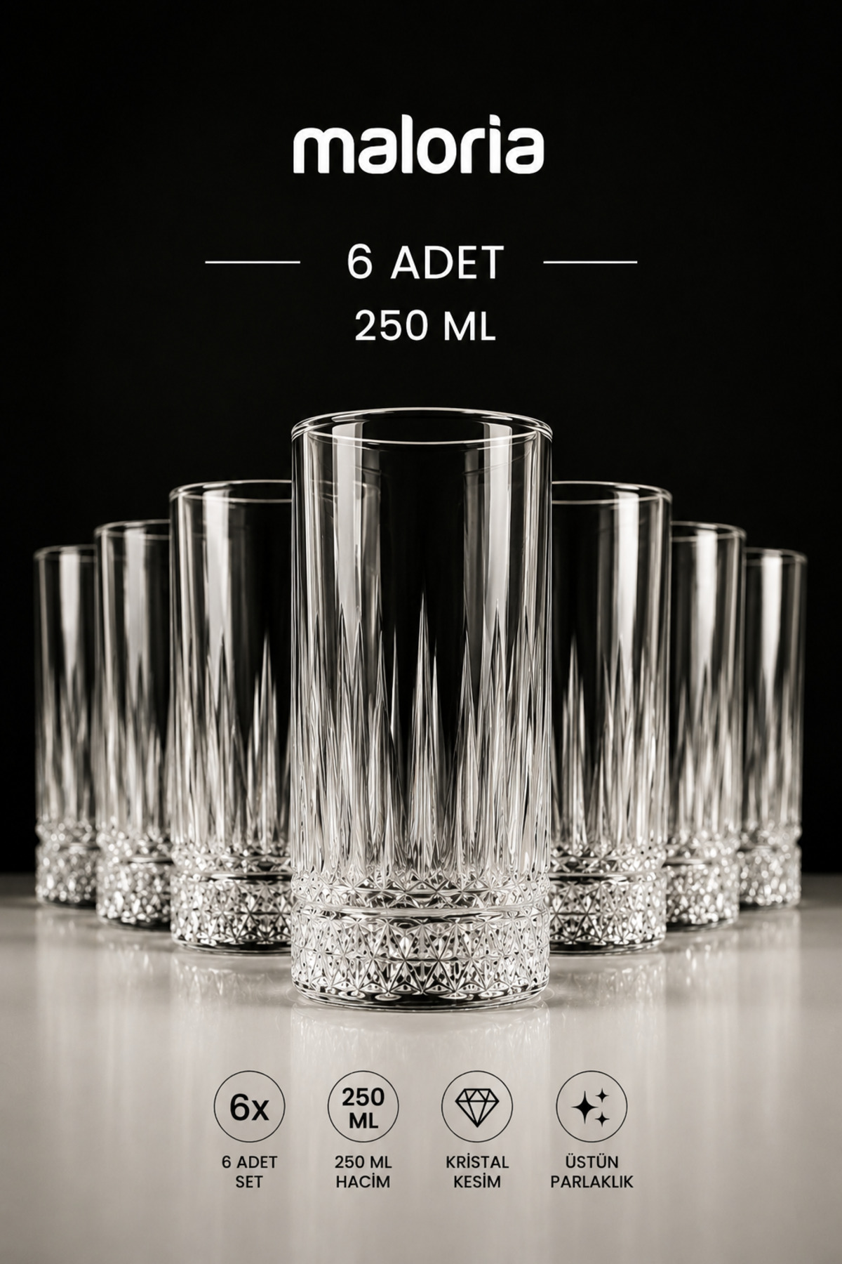 Eliza Soft Drink Glass | 6 pieces - 250ml