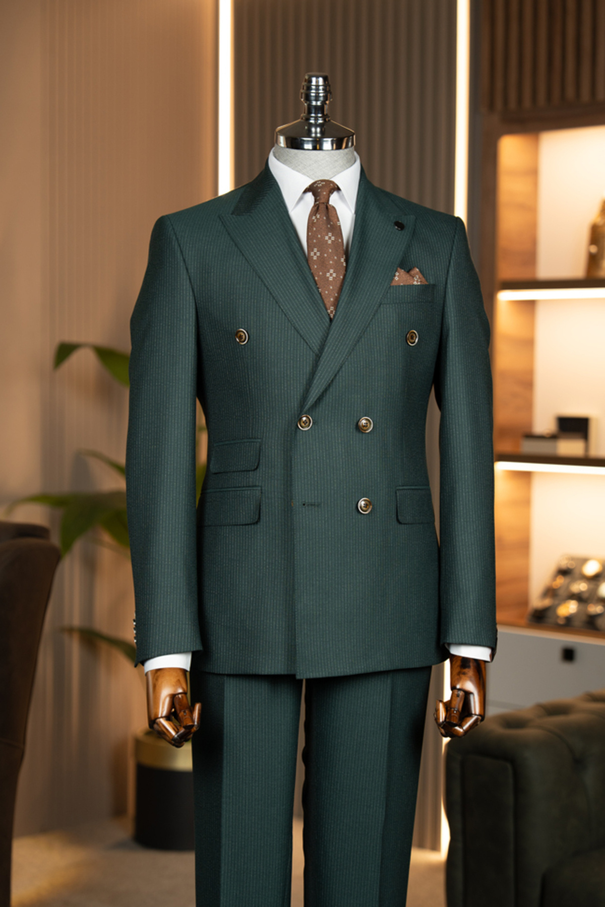 terzi ayhan Exclusive Kruvaze Takım Elbise –SlimFit 1 beden büyük tercih ediniz. görsel 2