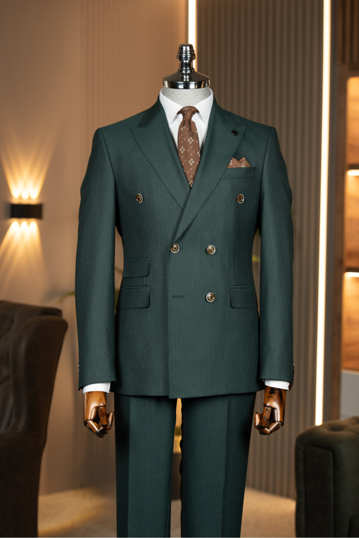 terzi ayhan Exclusive Kruvaze Takım Elbise –SlimFit 1 beden büyük tercih ediniz. görsel 3