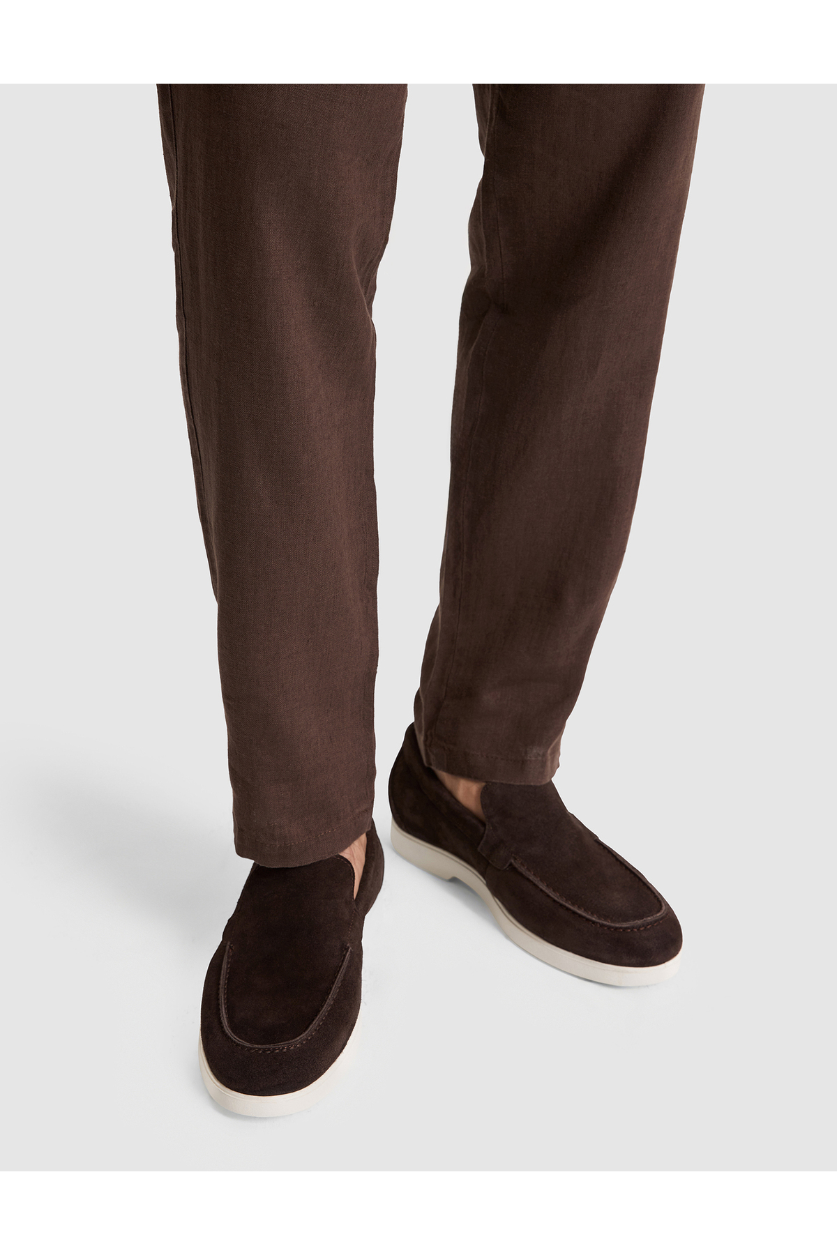 Pierre Cardin Koyu Kahverengi %100 Deri Eva Taban Süet Loafer Ayakkabı 50327106-VR084 görsel 2
