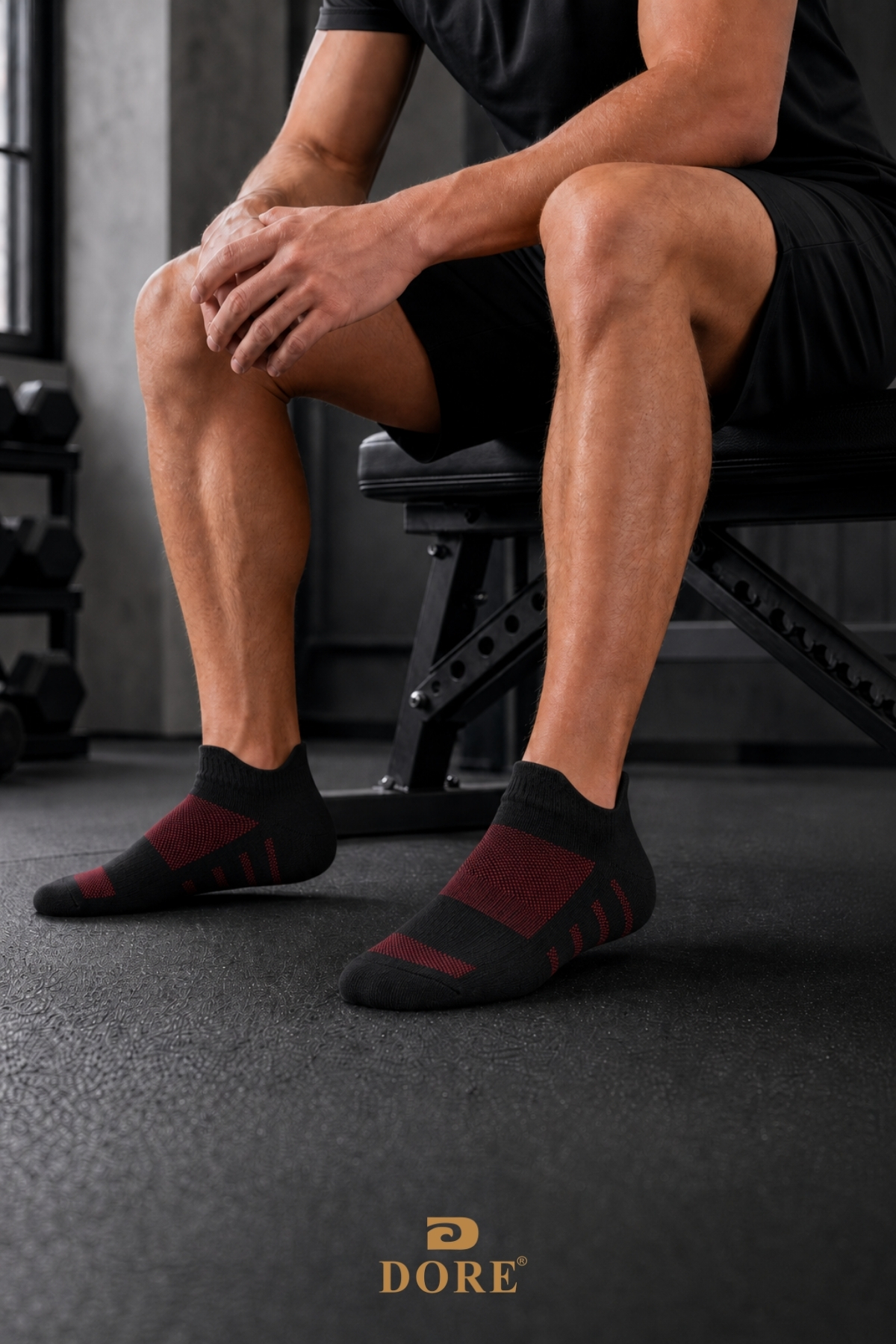 Dore Orijinal 3 Çift Unisex Kulaklı Ayakkabı Arkasını Vurmayan Konfor Modeli Ter Emici Nefes Alan 4 Mevsim Kullanım Özel Tasarım Bilek Boy Premium Pamuklu Günlük 3'lü Sneaker Spor Ayakkabı Çorabı görsel 8