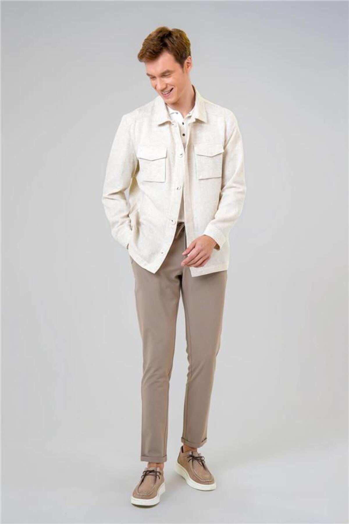SÜVARİ Bej Slim Armürlü Mont — بژ MN2008700420