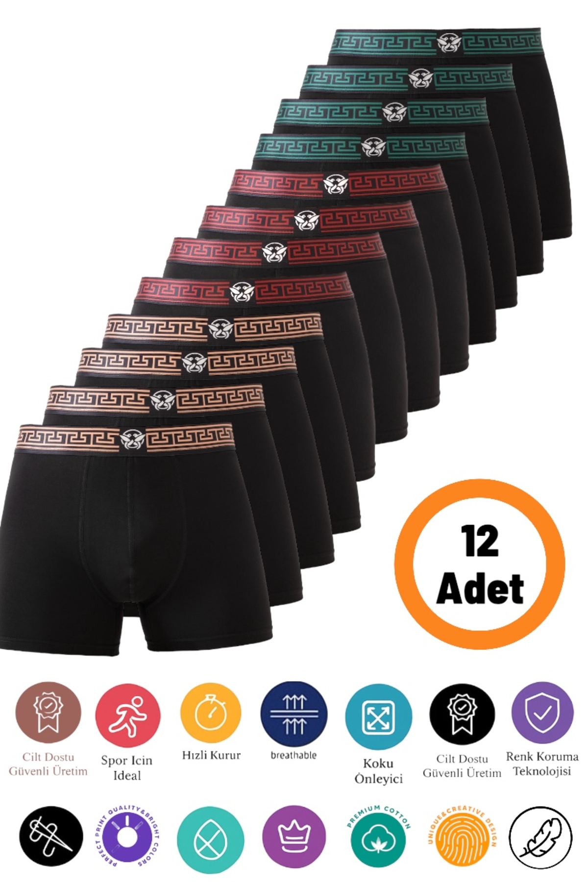 Premium Men's Boxer Cotton Lycra, Flexible Structure, Souvenir Classic Design