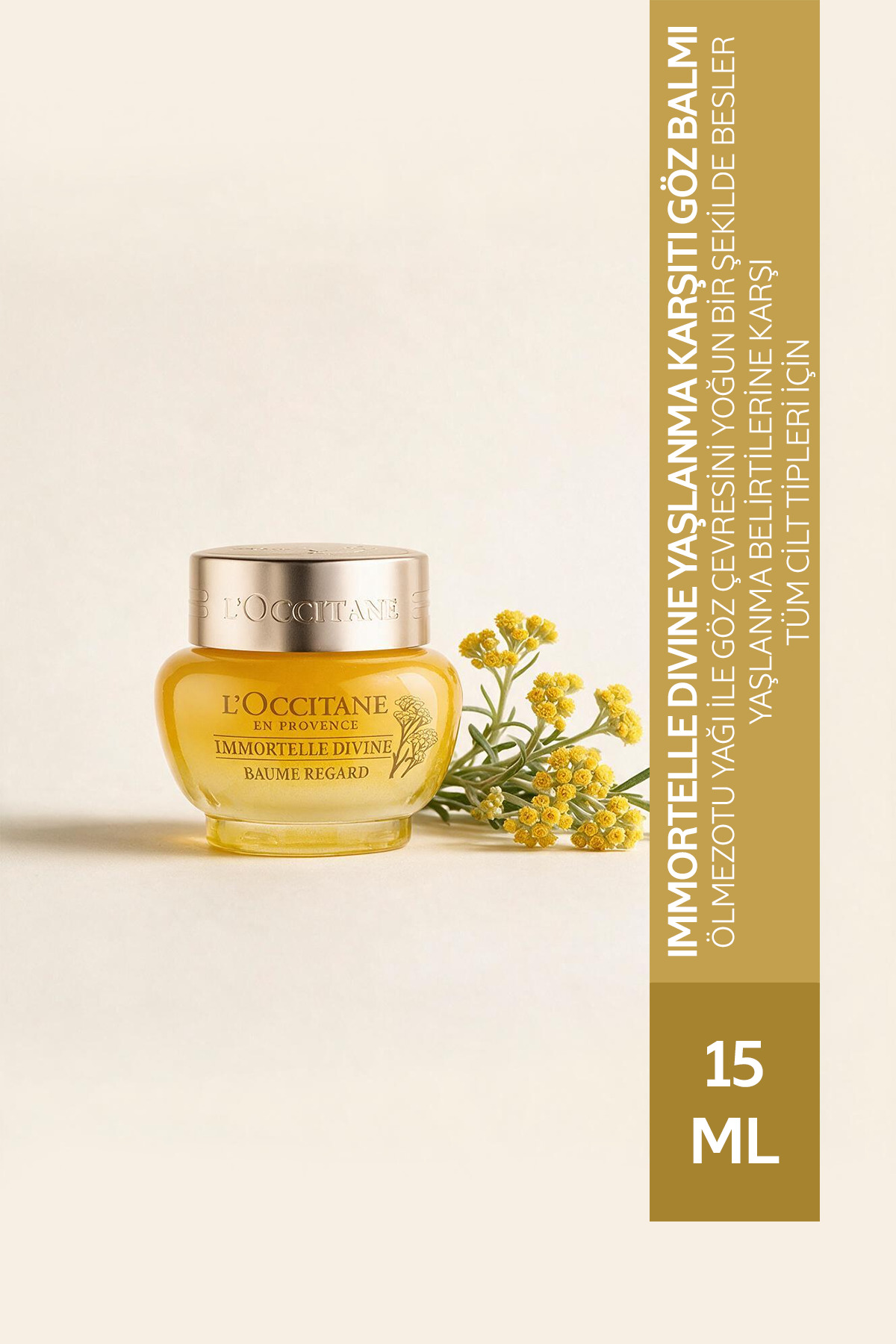 L'Occitane Immortelle Divine Yaşlanma Karşıtı Göz Balmı, Ölmezotu Yağı İçeren, 15 ml — elif78412585