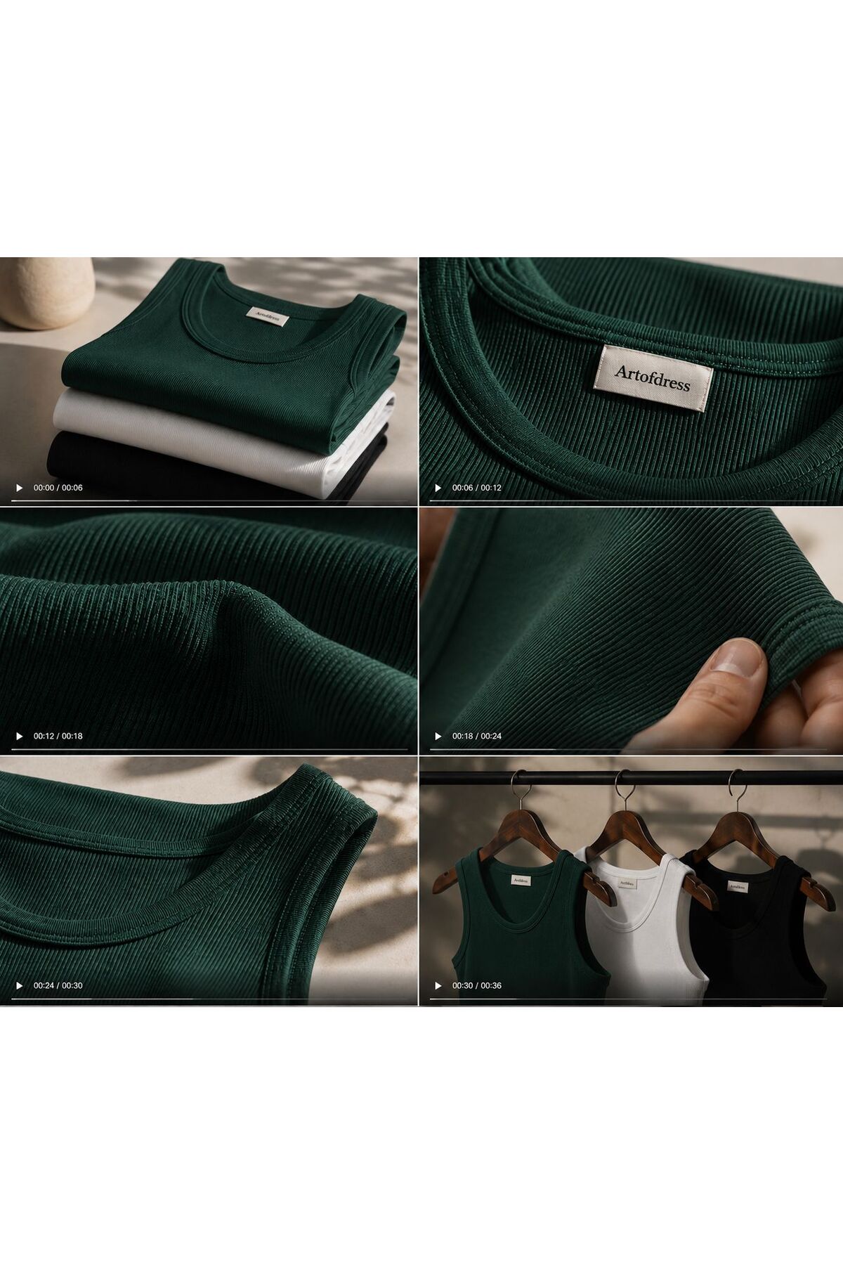 art of dress Erkek 3'lü Halter Yaka Likralı Kaşkorse Slim Fit Sporcu Atlet görsel 5