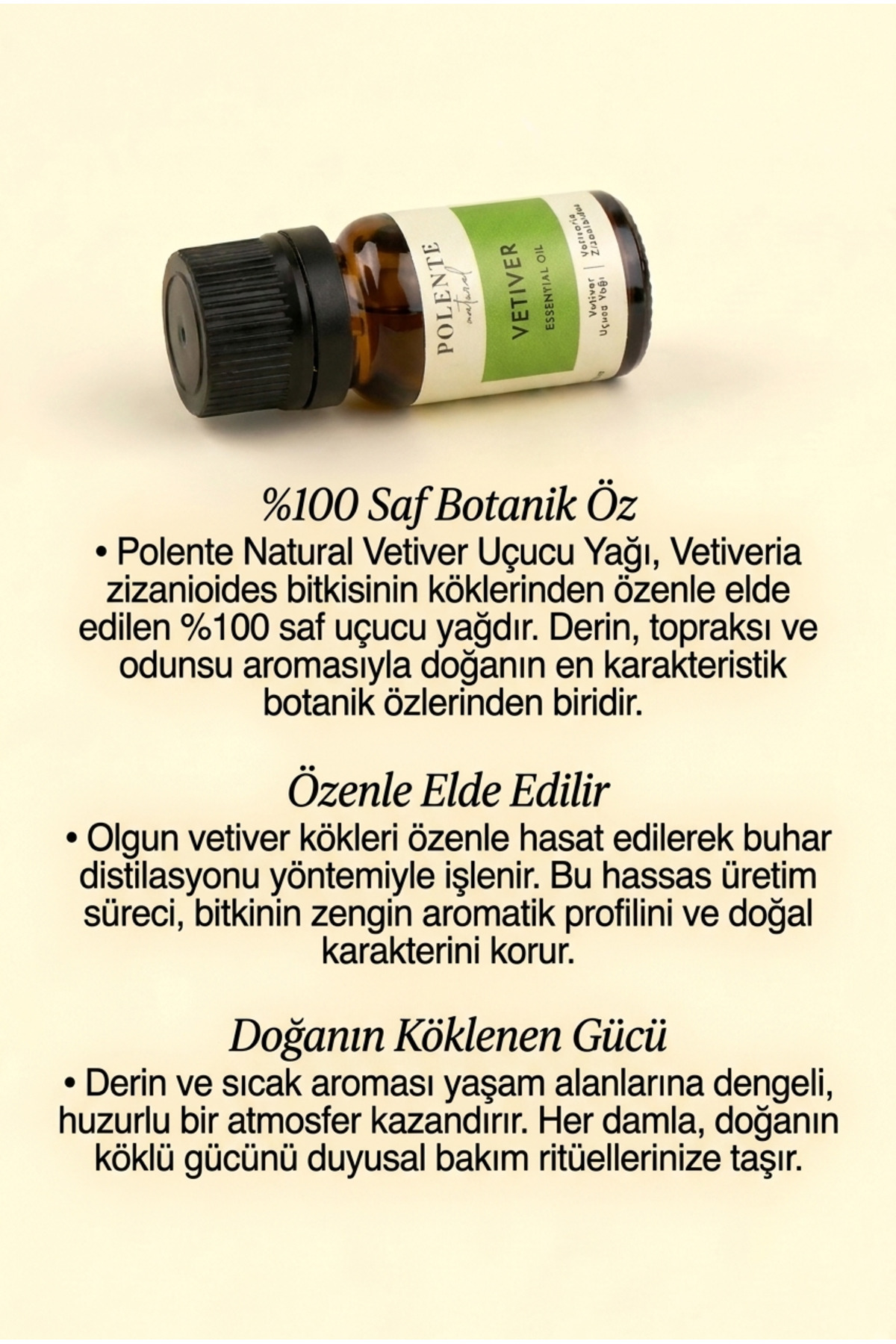 Vetiver Uçucu Yağı (5 ml) — Vetiveria Zizanoides Root Oil — تصویر 4 از 4