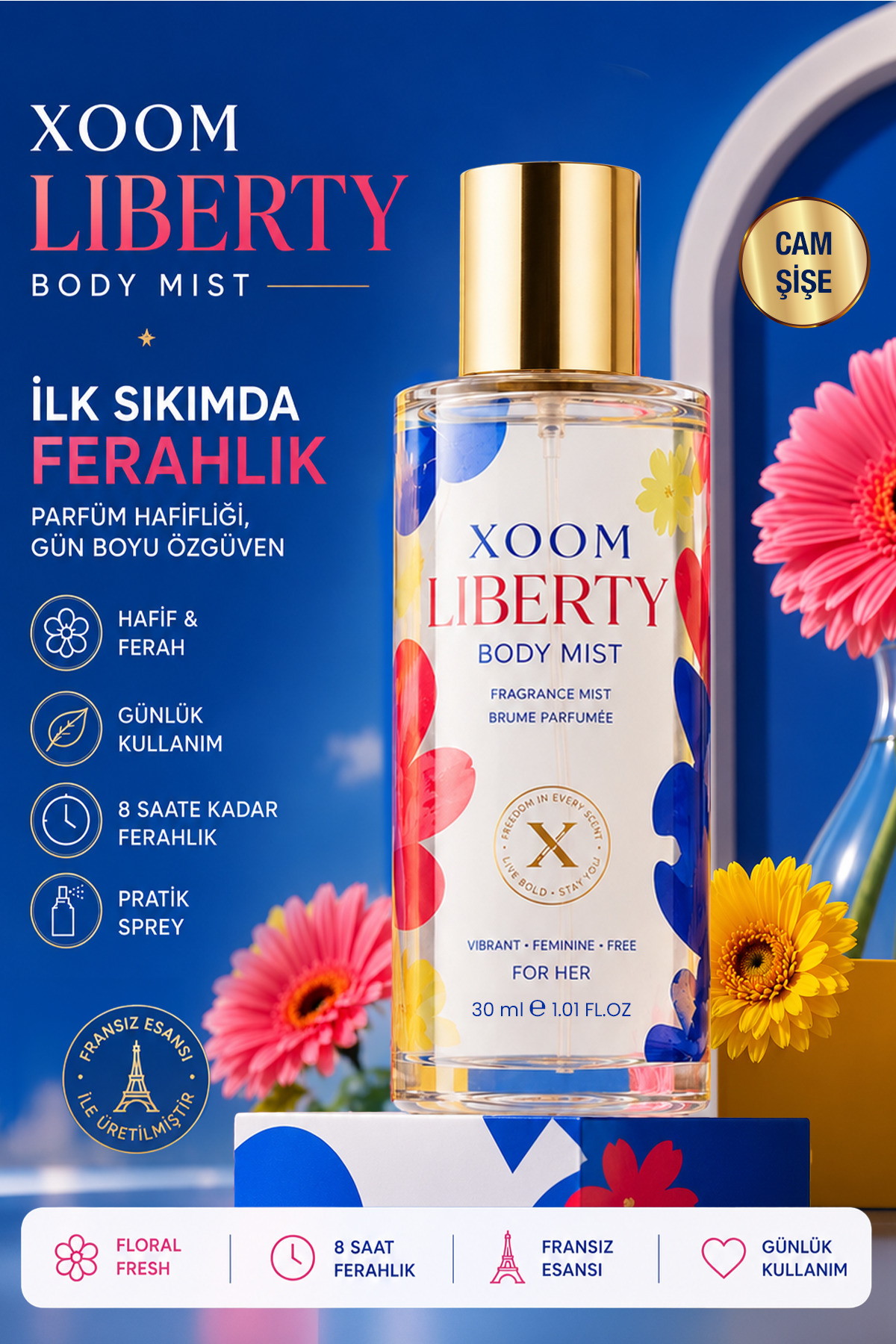 XOOM Liberty Body Mist 30 ML - Gün Boyu Tazelik