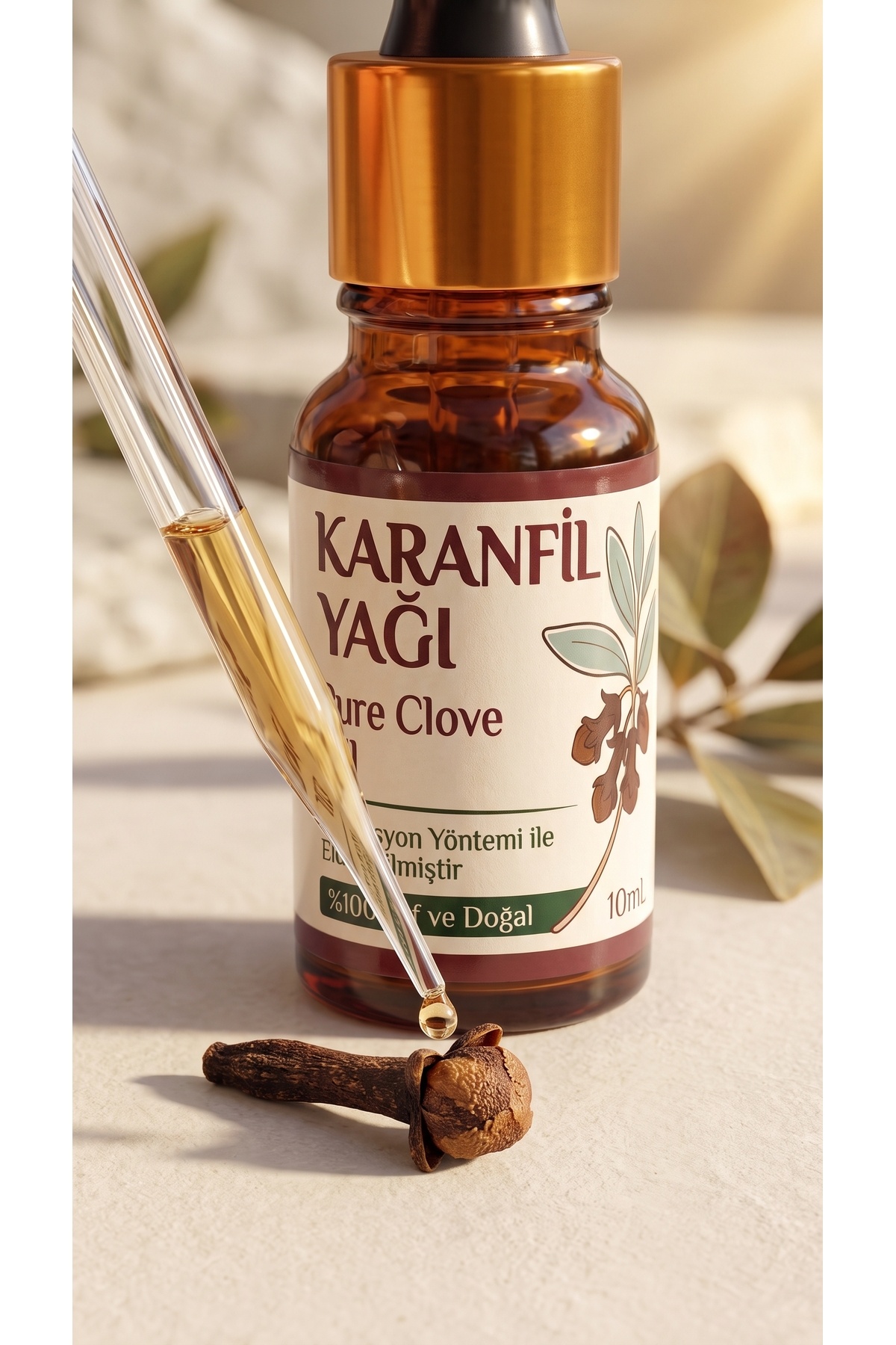 روغن ضروری میخک ۱۰ میلی‌لیتر / ۱۰۰٪ خالص و طبیعی / روغن میخک — A1-Karanfil-yag-10 — تصویر 3 از 8