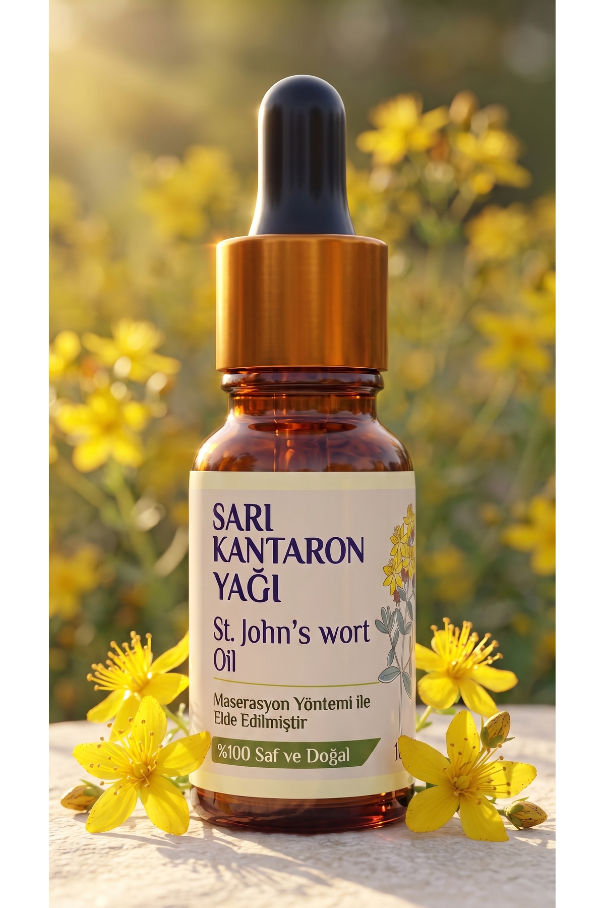 Sarı Kantaron Yağı 10 ml / %100 Saf Ve Doğal / St. John's Wort Oil — A1-Kantaron-yag-10 — تصویر 2 از 8