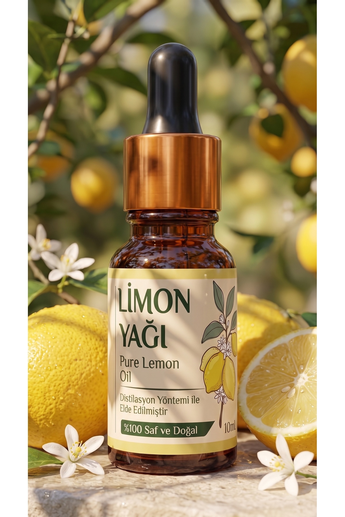 روغن ضروری لیمو ۱۰ میلی لیتر / ۱۰۰٪ خالص و طبیعی / روغن لیمو — A1-Limon-yag-10 — تصویر 2 از 8
