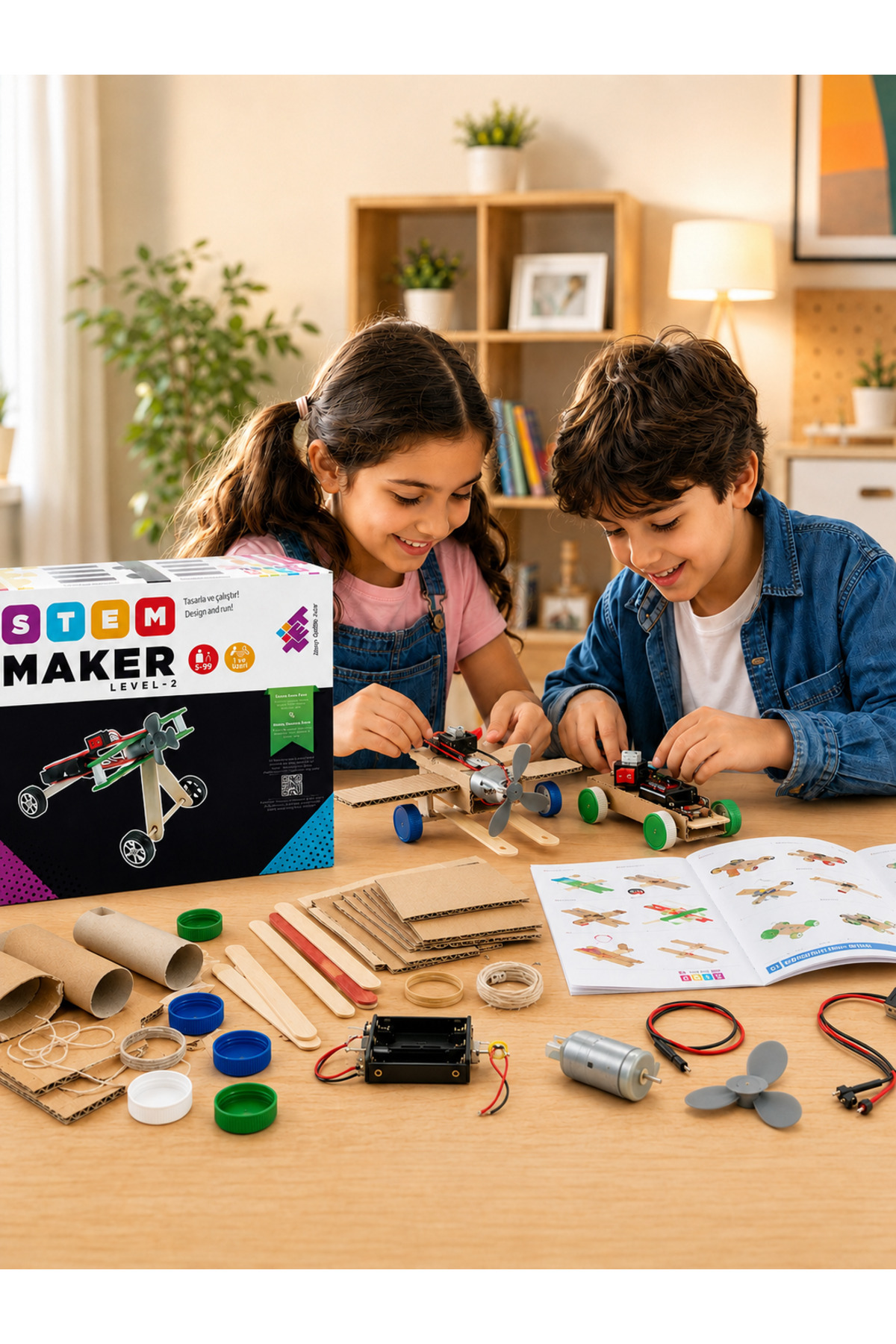 Zet Zeka STEAM Maker Elektronik Seti Level-2 5+ Yaş 1+ Oyuncu