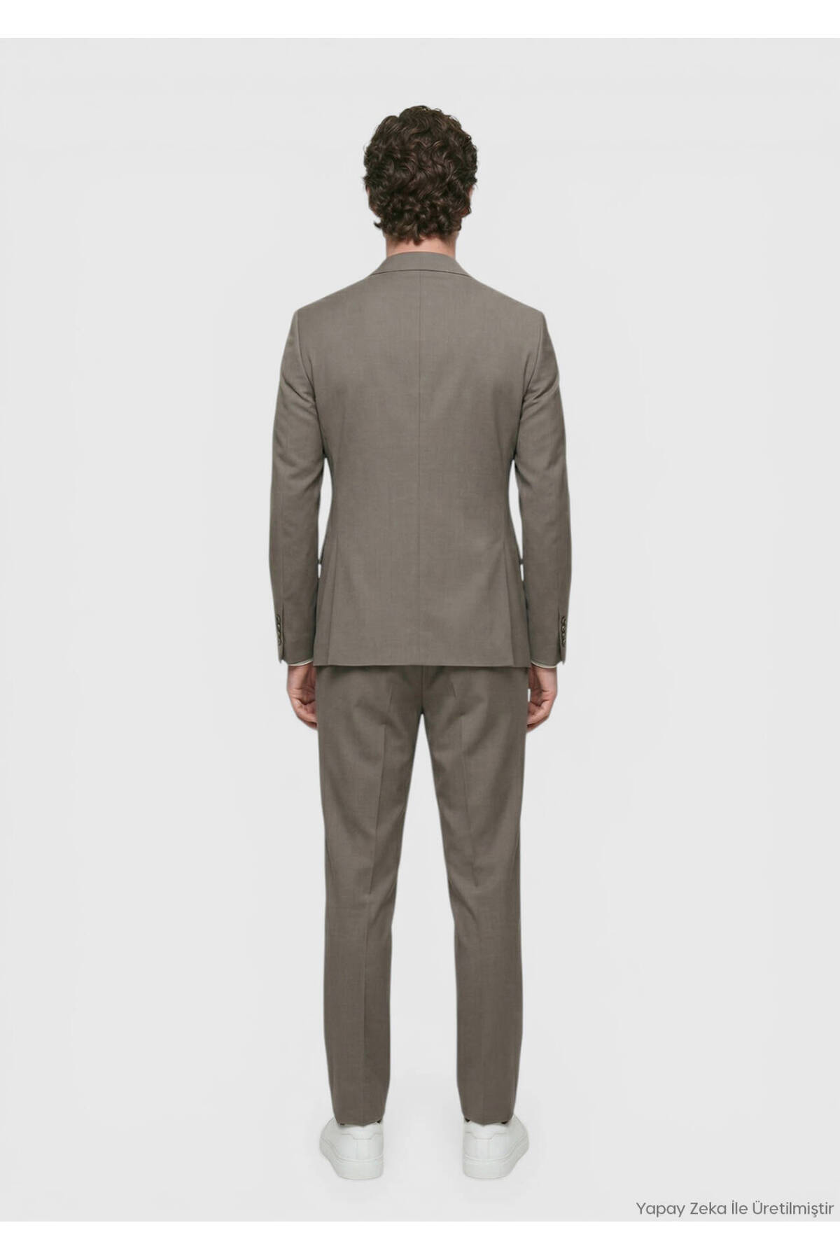 Mink Plain Zeroweight Slim Fit Wool Blend Suit — رنگارنگ 165283 — تصویر 5 از 7