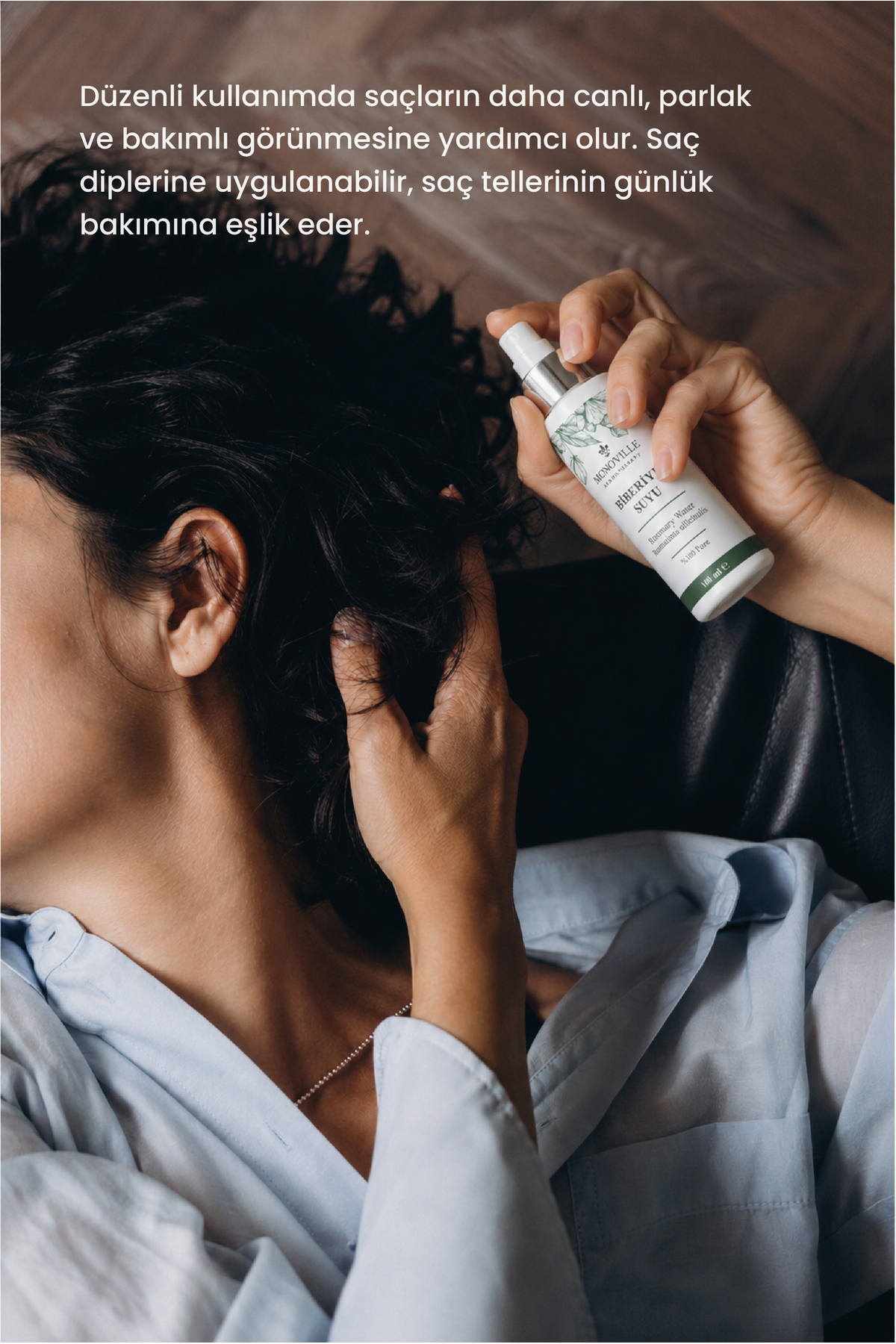 Biberiye Suyu 100 ml Sprey Başlıklı (Rosemary Water) — FW02 — تصویر 3 از 5