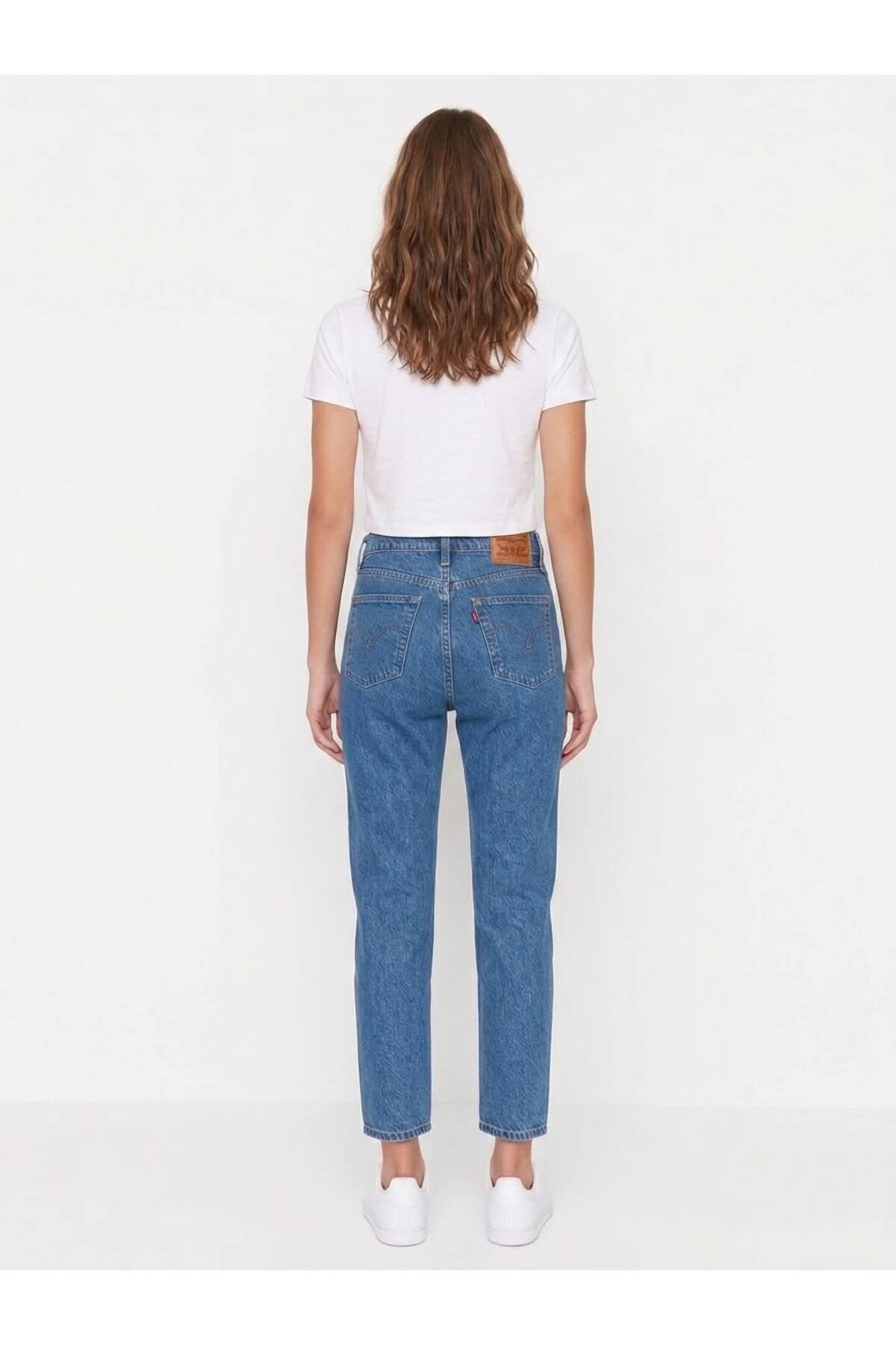 Levi's 501 Crop Listen To Yourself T2 Med Indigo Kadın Jean görsel 2
