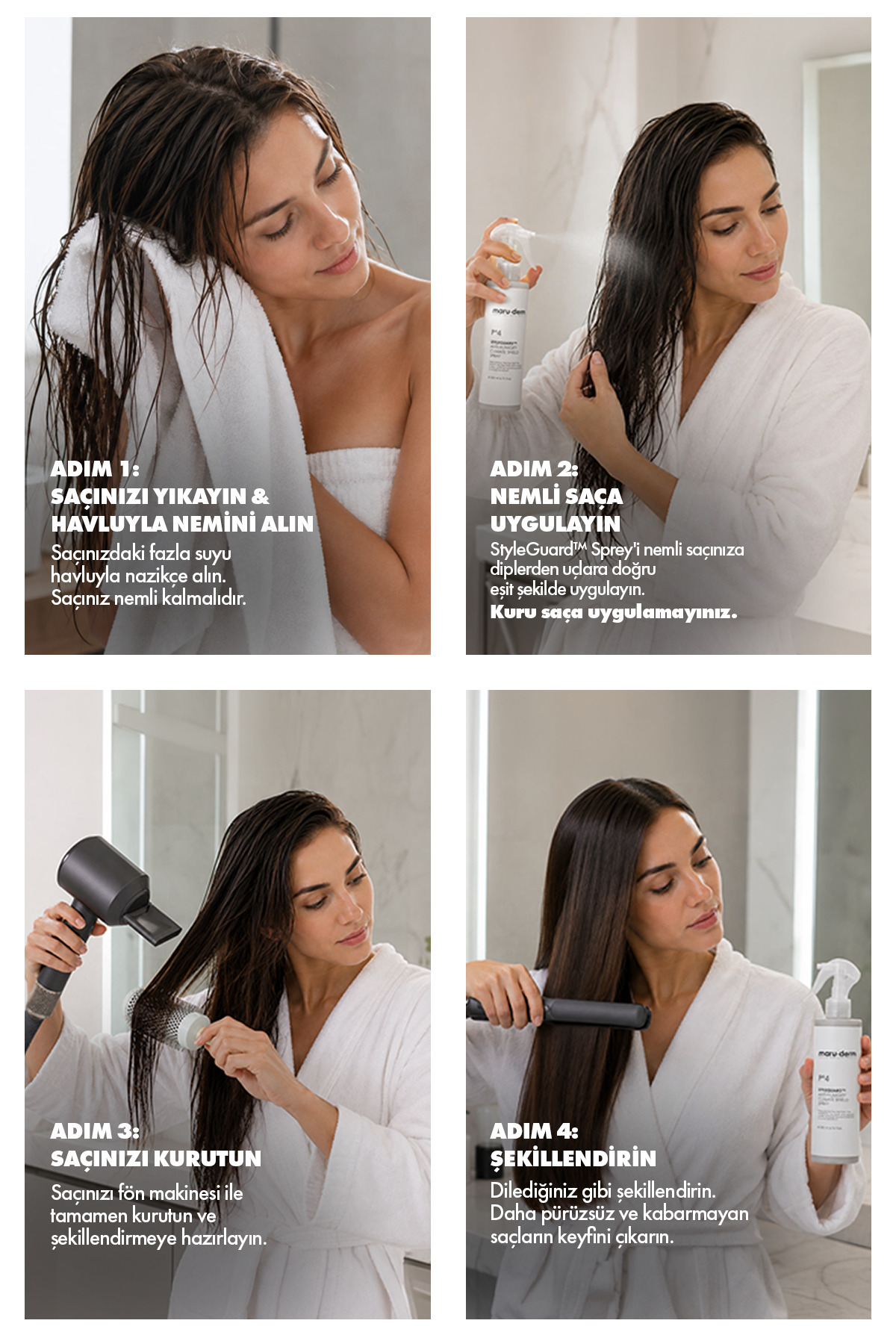 StyleGuard™ Anti-Humidity Climate Shield Spray 200 ML - Nem, Kabarma ve Elektriklenme Karşıtı Saç Spreyi — 8688653624792 — تصویر 2 از 6
