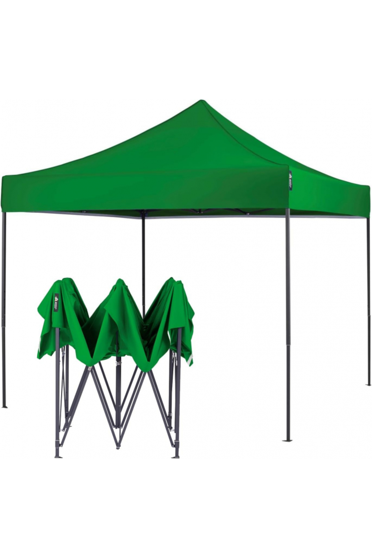 DealsReall Pavilion 3x3m Green Folding Metal Frame for Courtyard DealsReall®,...