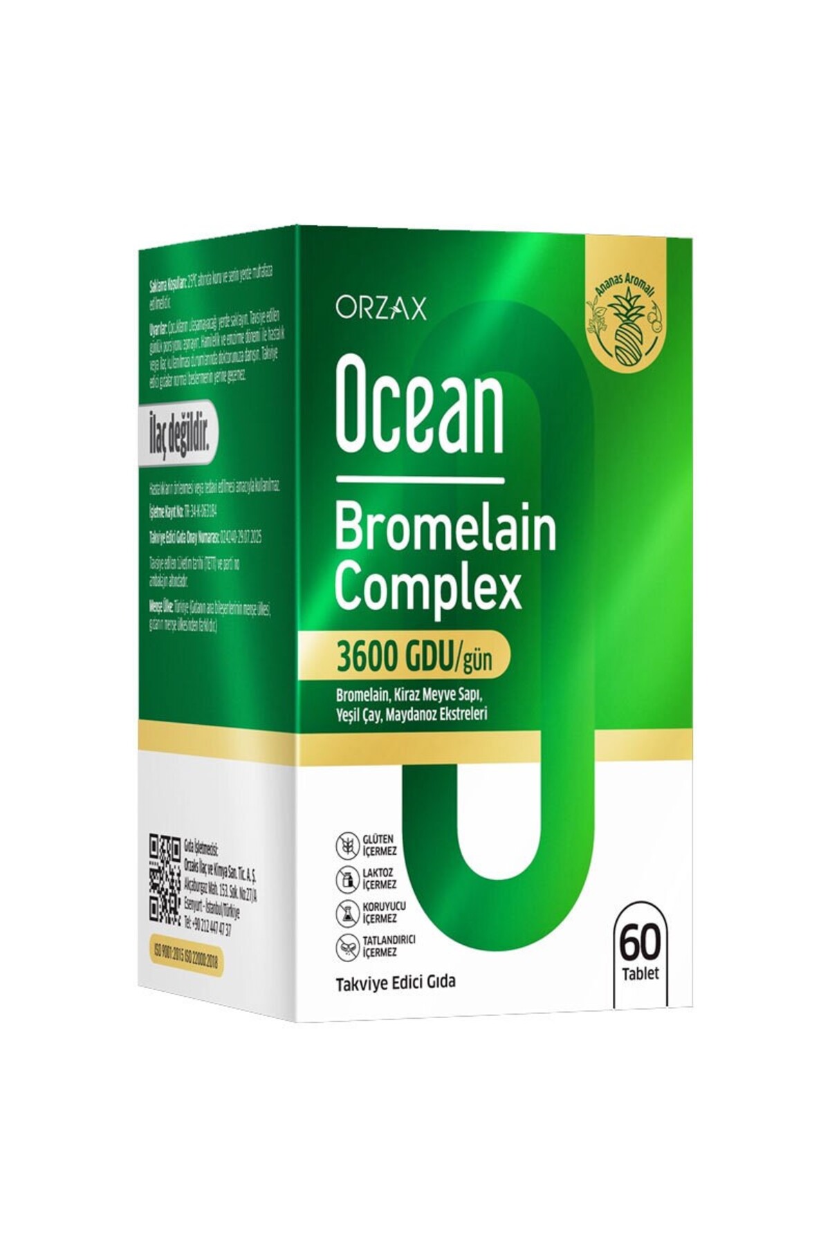 Ocean Orzax Ocean Bromelain Complex 60 Tablet - Fiyatı, Yorumları