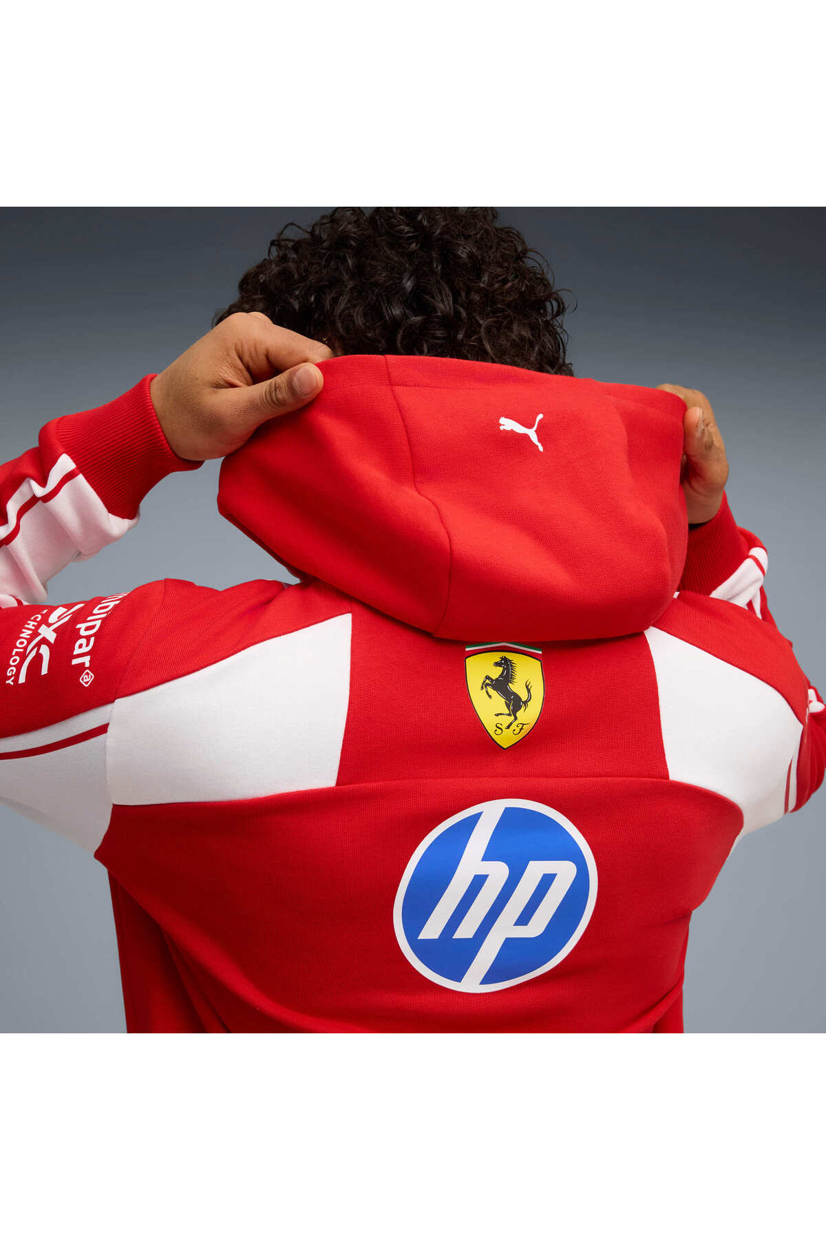 Puma SCUDERIA FERRARI HP REPLICA UNISEX Kapüşonlu SWEATSHIRT görsel 2